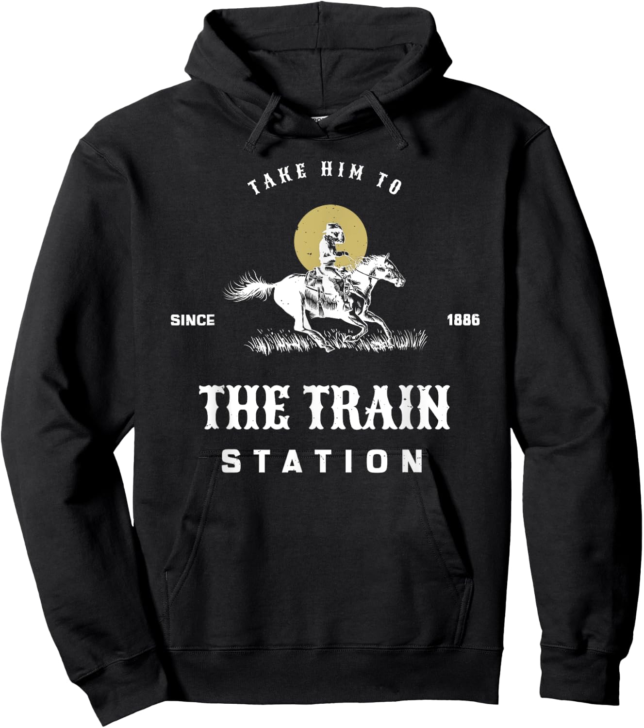 Take him to the train station Hoodie - Hoodie | Black