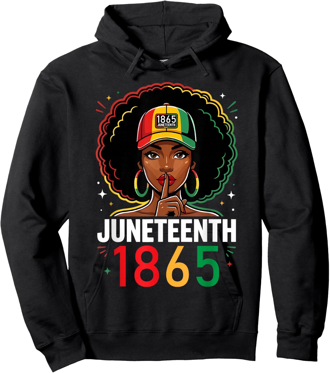 Juneteenth Black American 1865 Juneteenth Women Hoodie - Hoodie | Black