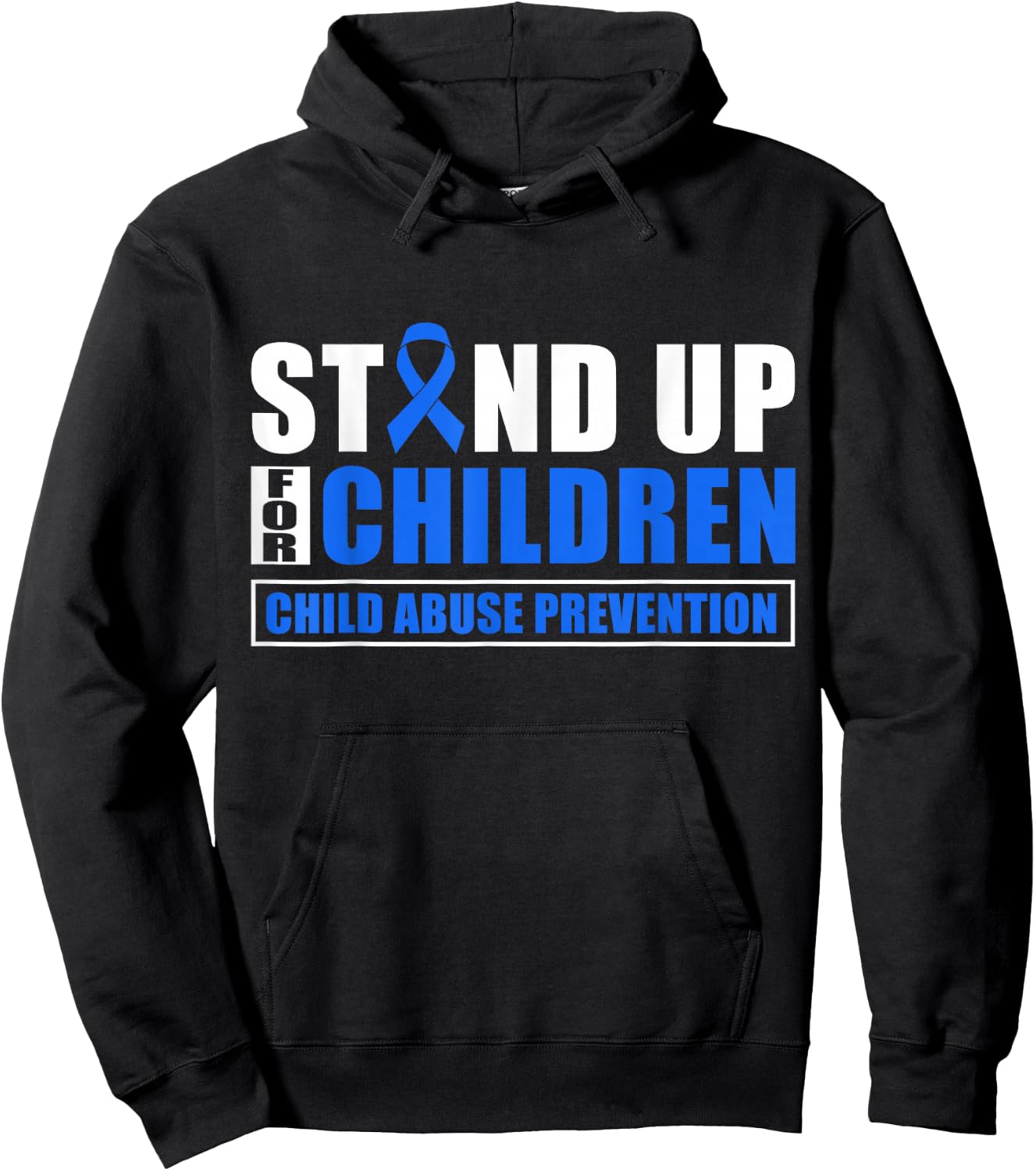Stand Up For Children - Child Abuse Prevention Month Hoodie - Hoodie | Black