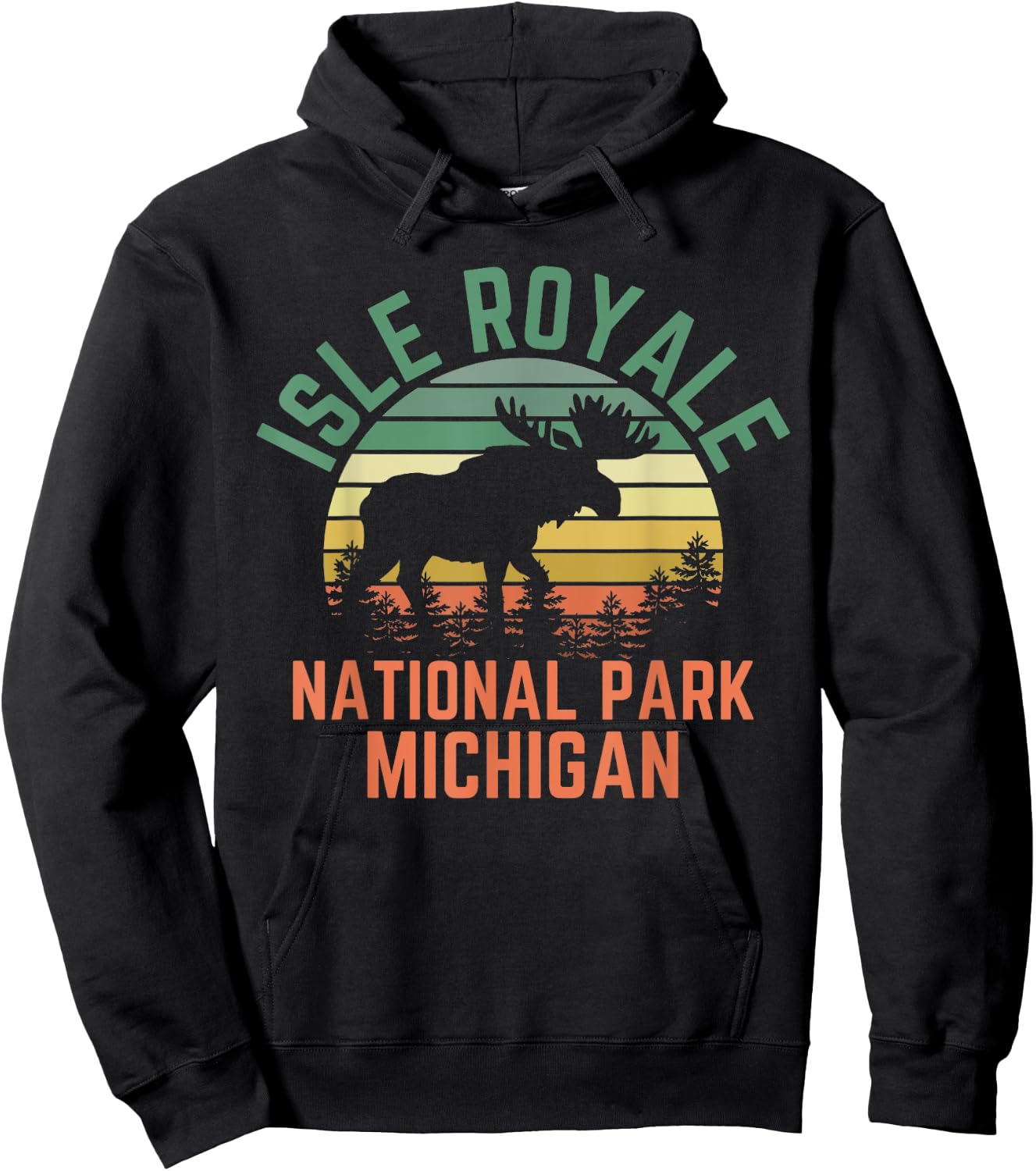 Isle Royale National Park Hoodie - Hoodie | Black