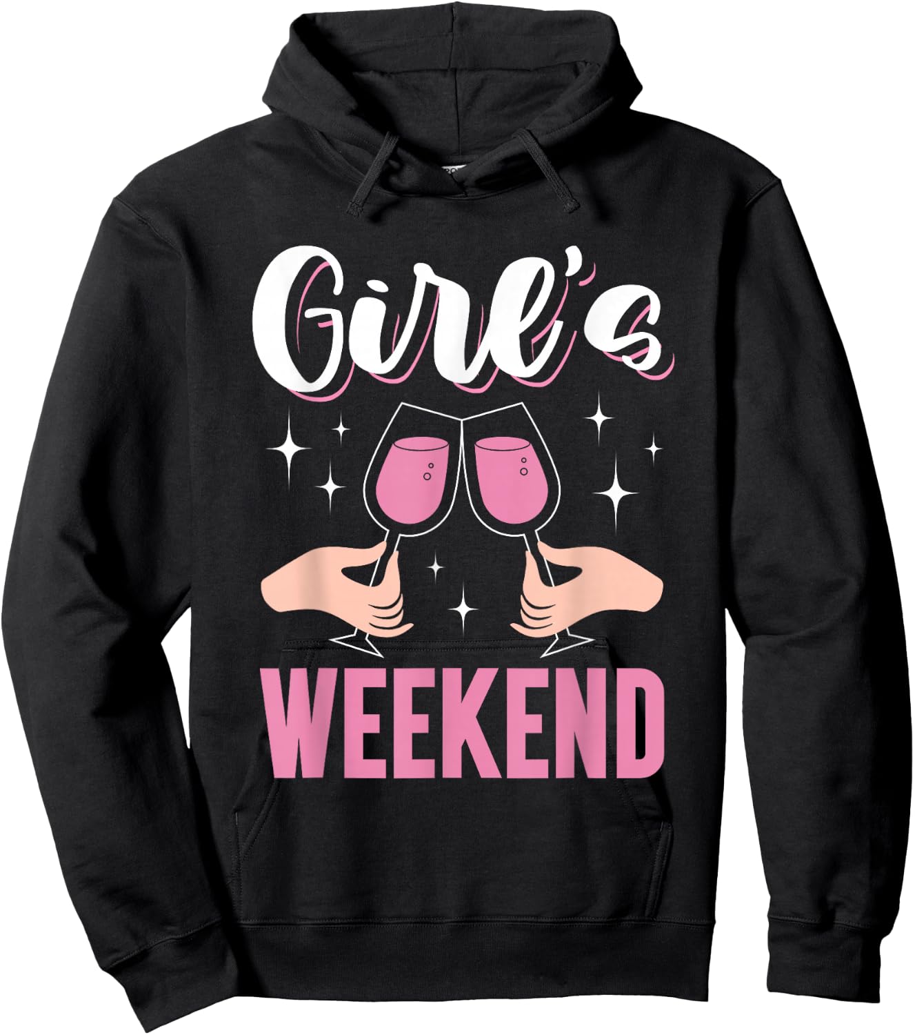 Girl's Weekend Girl Cute Girl's Trip Friends Girls Trip Hoodie - Hoodie | Black
