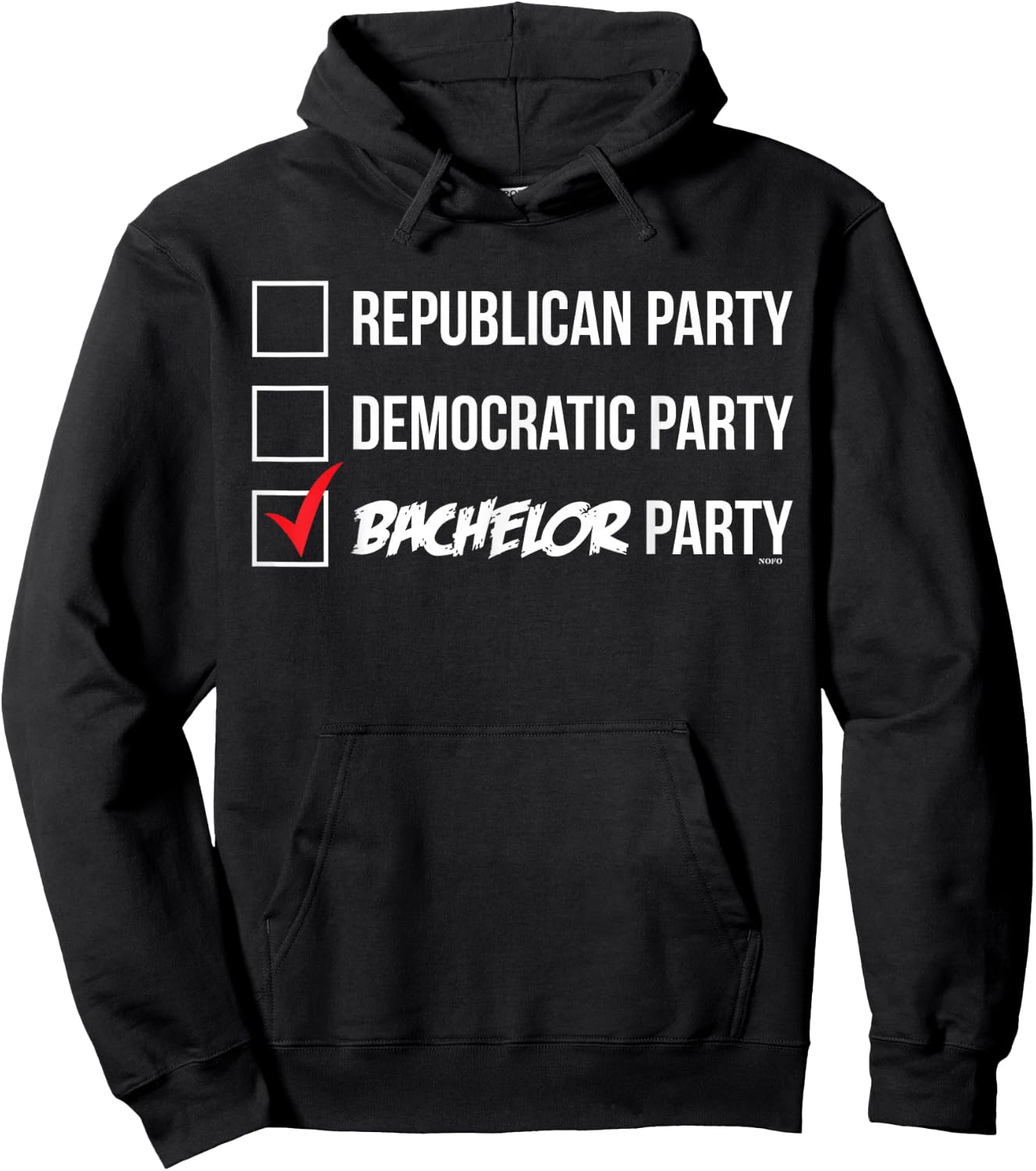 Republican Party, Democratic, Party, BACHELOR PARTY! Hoodie - Hoodie | Black