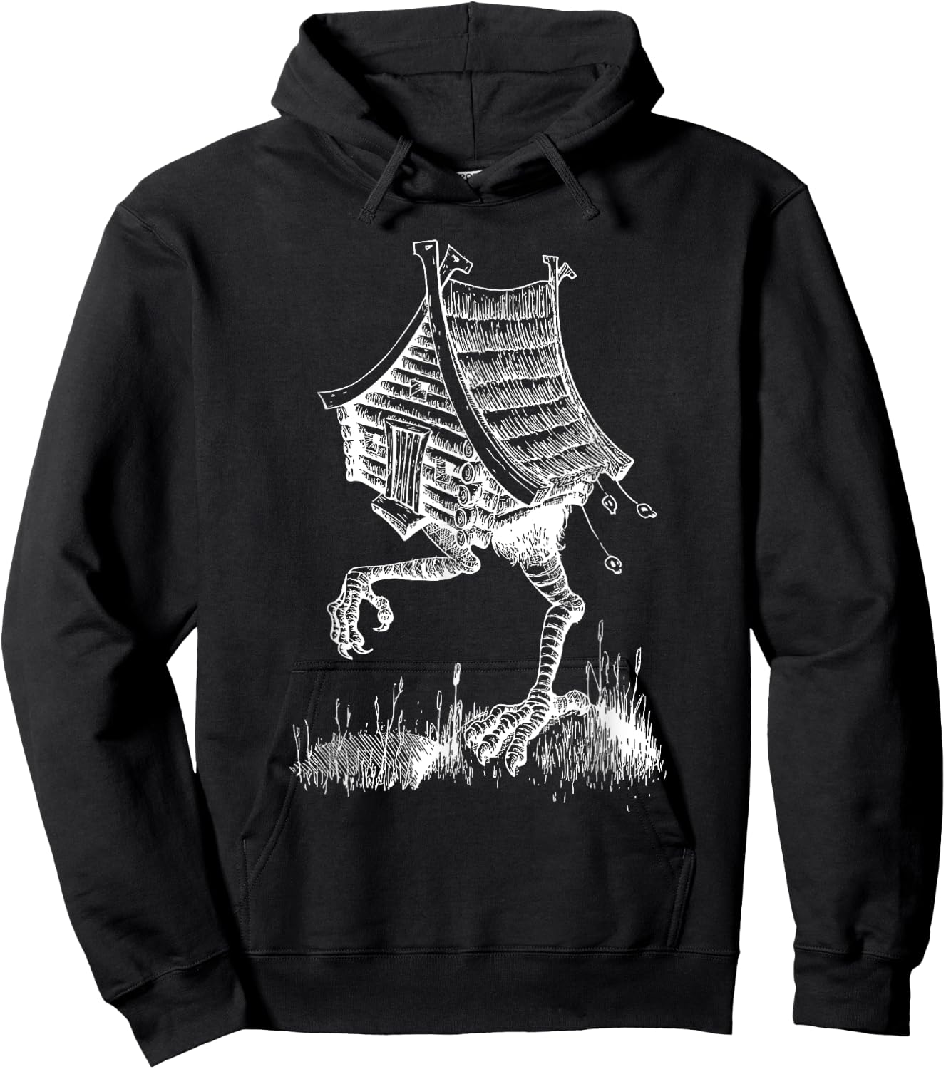 House of Baba Yaga Slavic Folklore Russia Fairy Tale Art Hoodie - Hoodie | Black