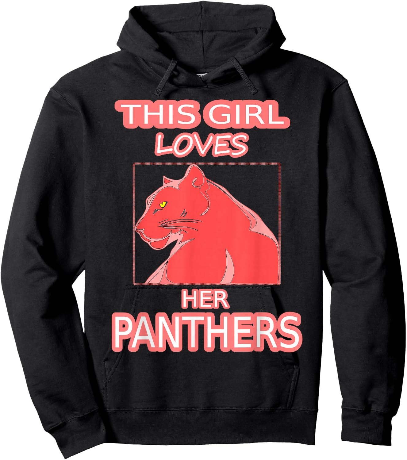 This Girl Her Loves Panthers from Florida Sports T Shirt Hoodie - Hoodie | Black