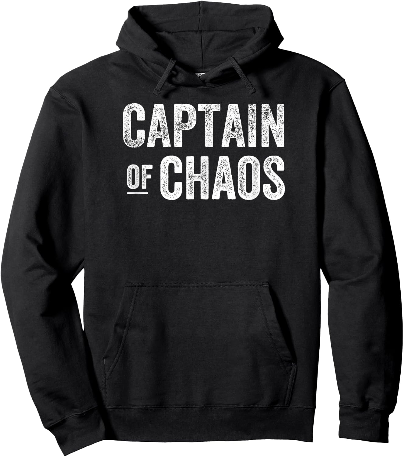 Captain of Chaos Funny Dad Shirt Men Teacher Hoodie - Hoodie | Black