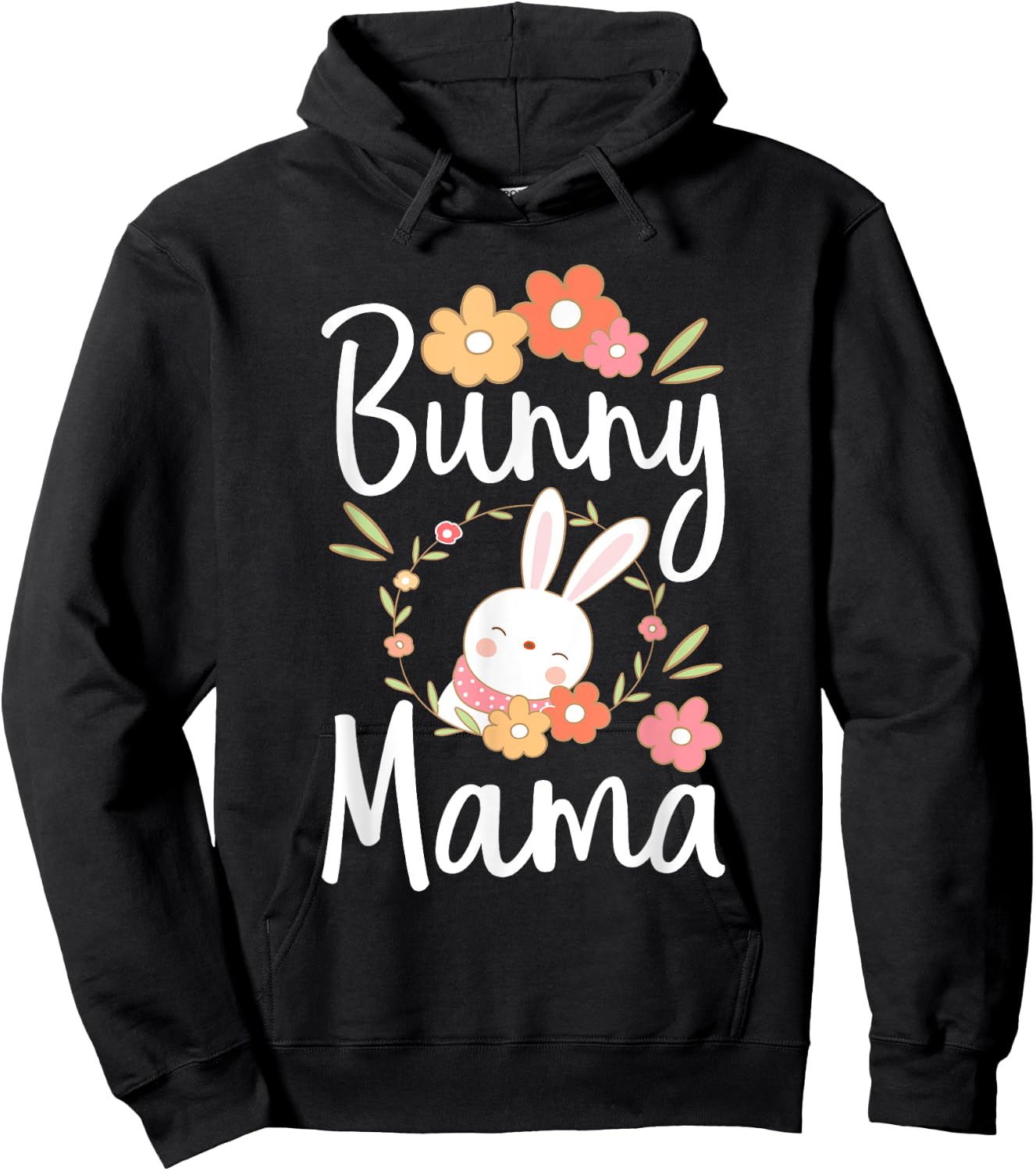 Bunny Mama - Rabbit Lover Zookeeper Farmer Veterinarian Hoodie - Hoodie | Black