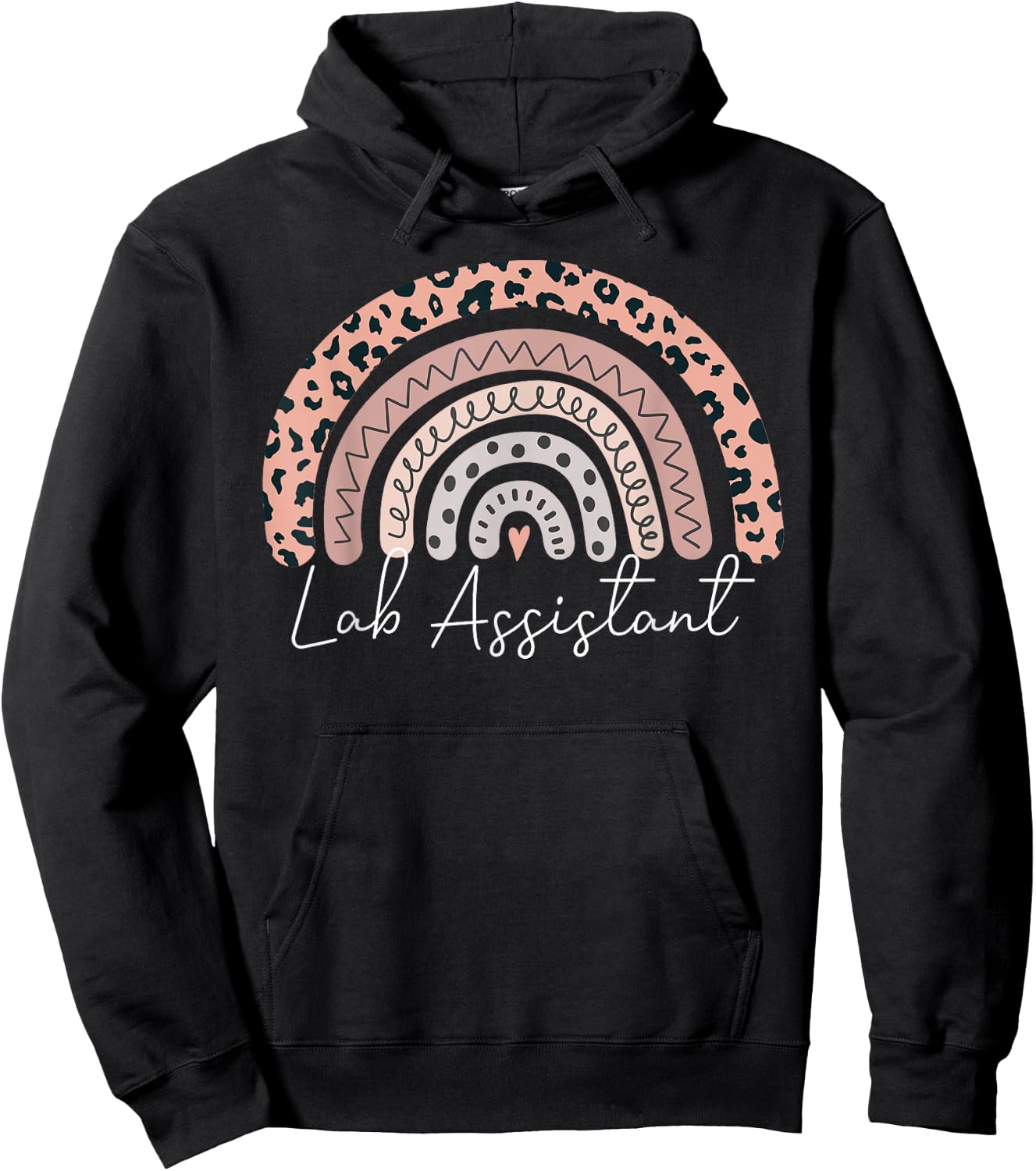 Lab Technologist Lab Scientist Rainbow Lab Assistant Hoodie - Hoodie | Black
