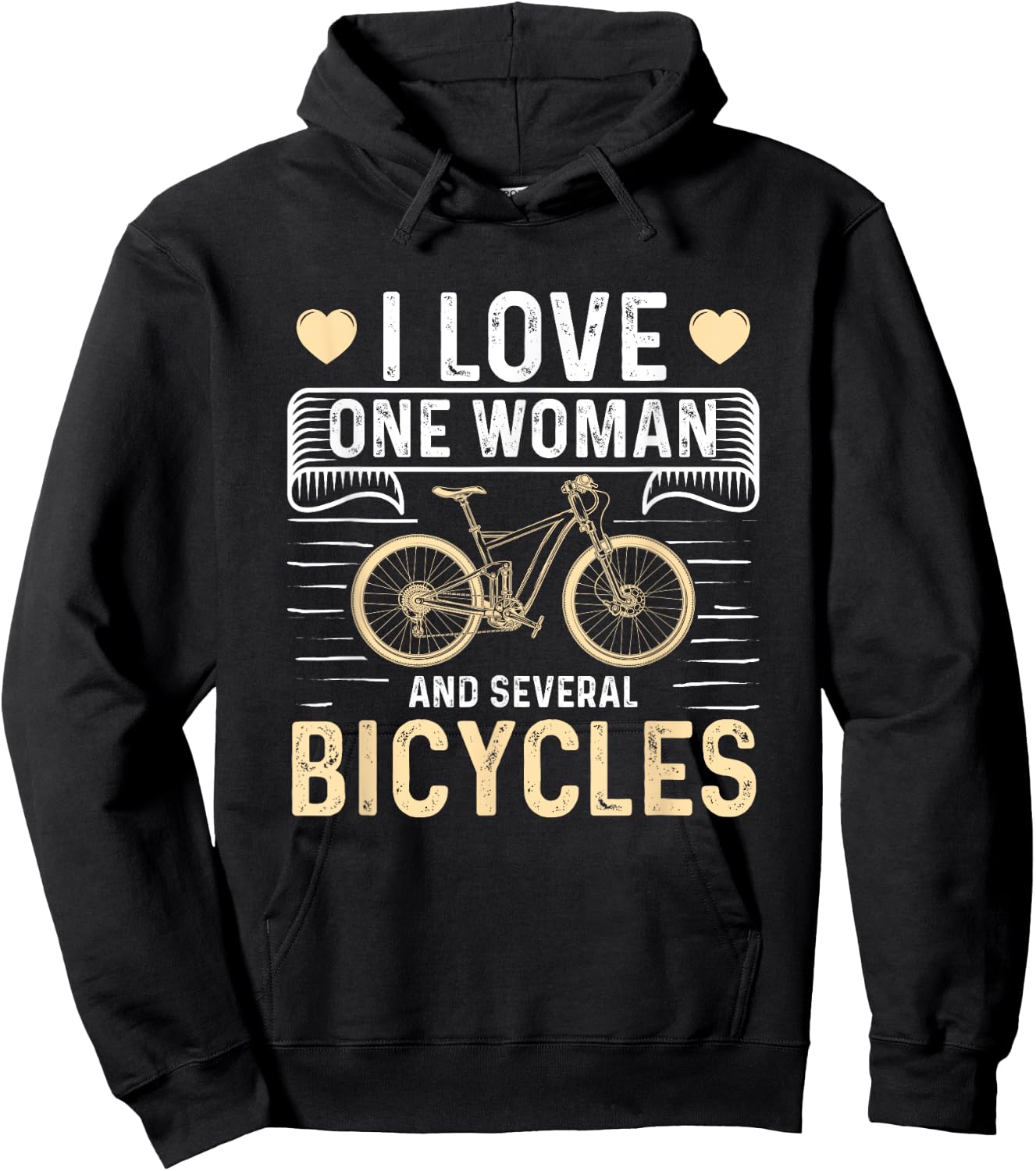 I love a woman and several bicycles Hoodie - Hoodie | Black