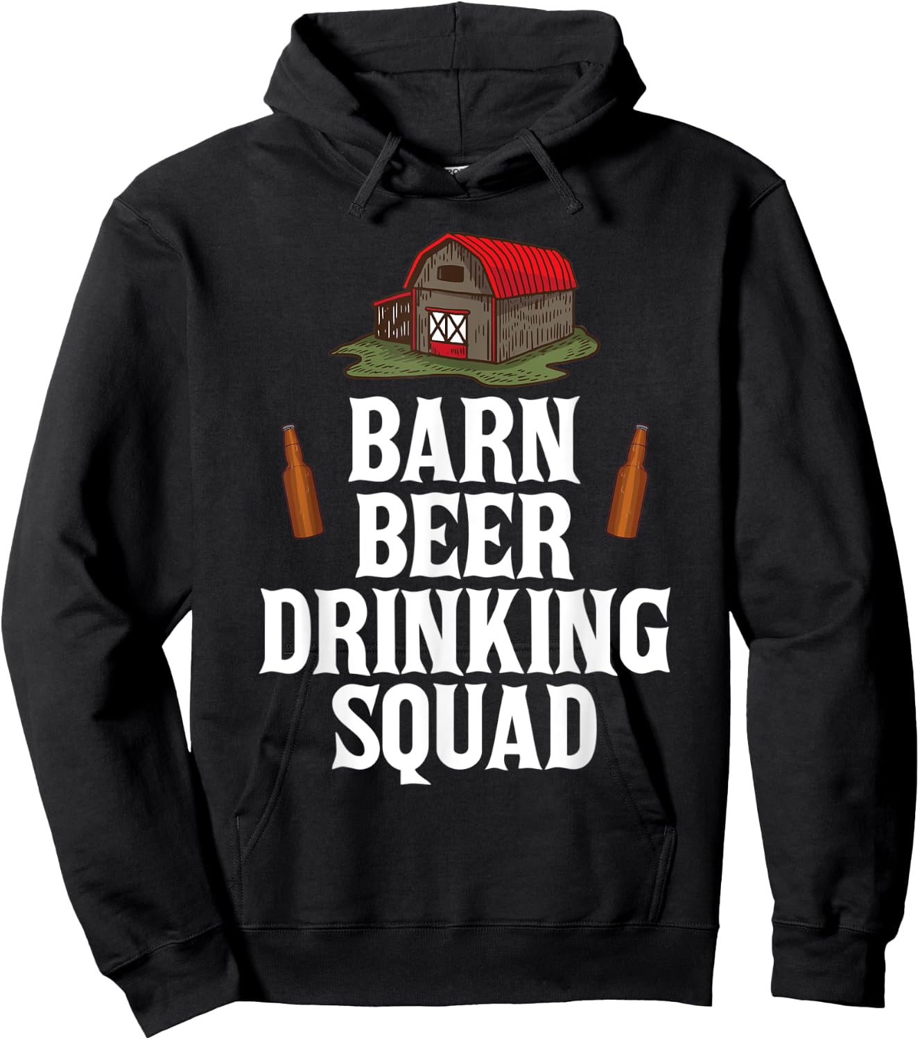 Barn Beer Drinking Squad Funny Matching Alcohol Party Hoodie - Hoodie | Black