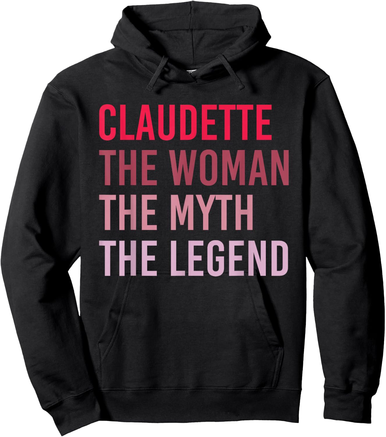 CLAUDETTE Woman Myth Legend Personalized Name Birthday Gift Hoodie - Hoodie | Black