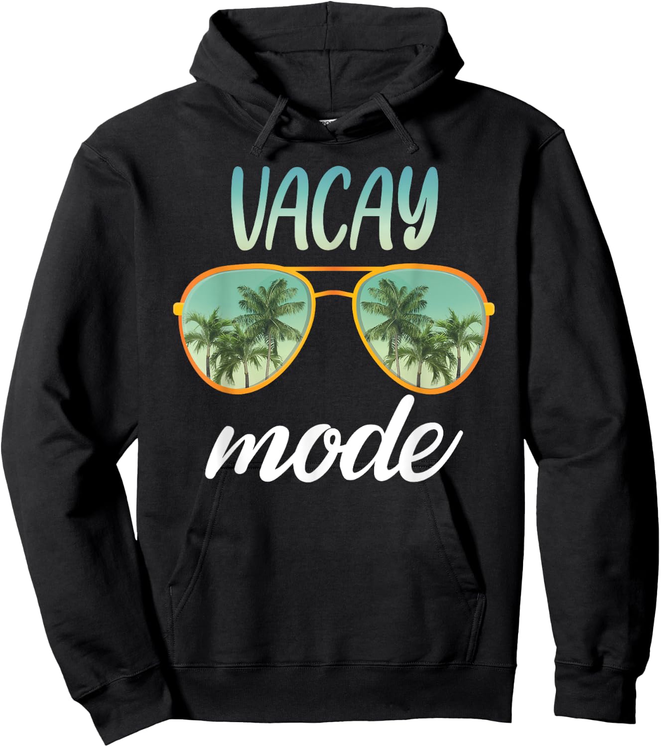 Vacay Mode Family Vacation Summer Beach Friends Trip Vacay Hoodie - Hoodie | Black