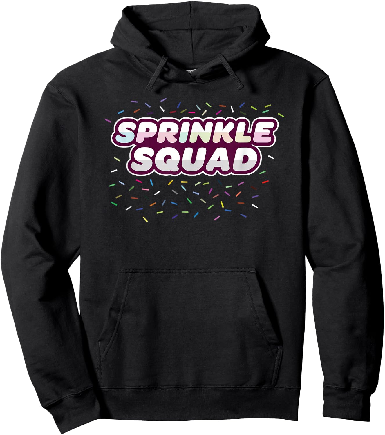 Sprinkle Squad Cute Donut Ice Cream Sweet Sprinkles Squad Hoodie - Hoodie | Black