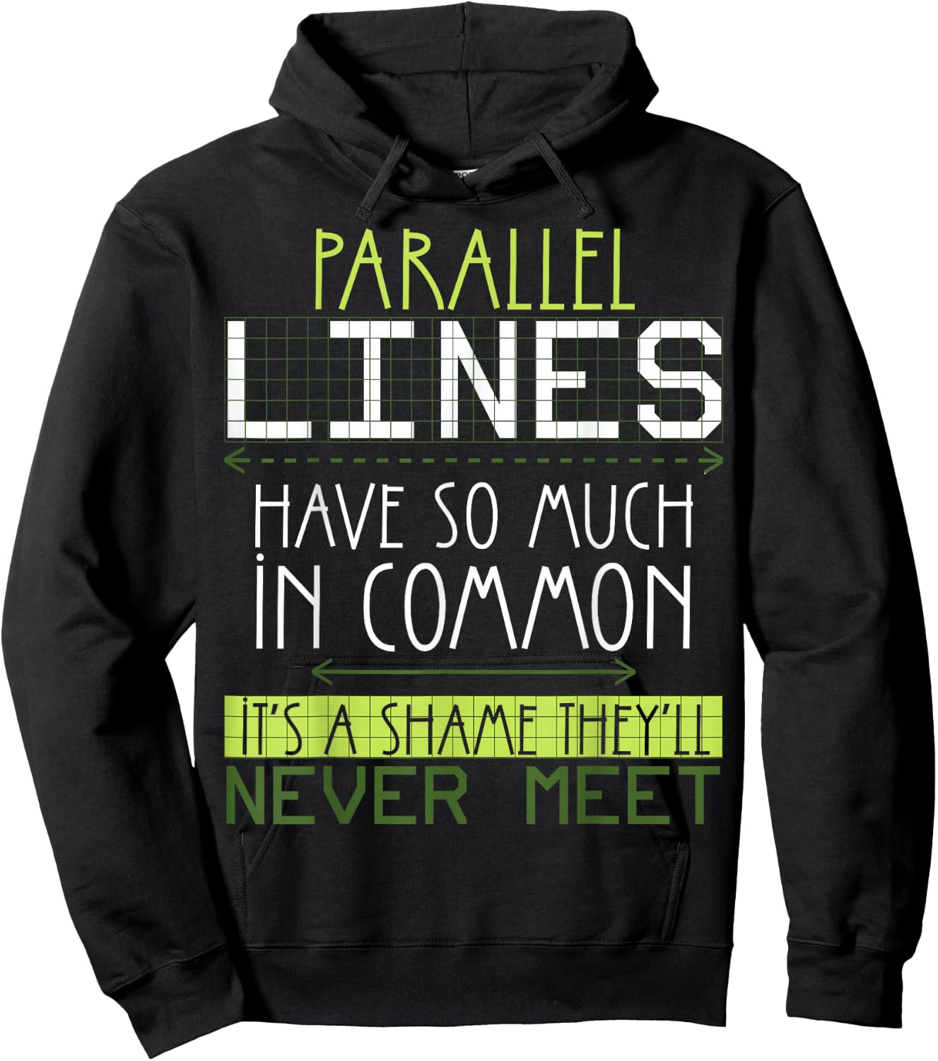 Funny Nerdy Math Lovers Geometry Pun Mathematics Teachers Hoodie - Hoodie | Black