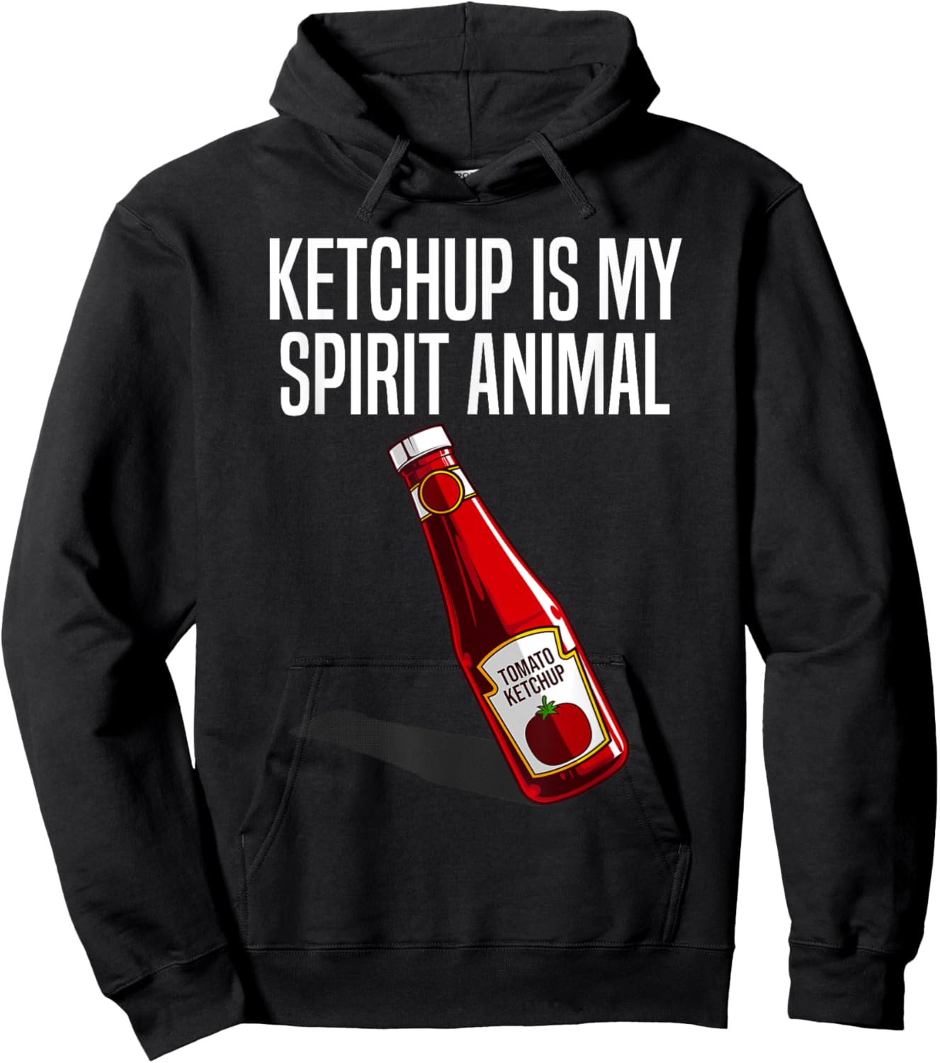Funny Ketchup Lover Gift Women Kids Tomato Fan Hoodie - Hoodie | Black