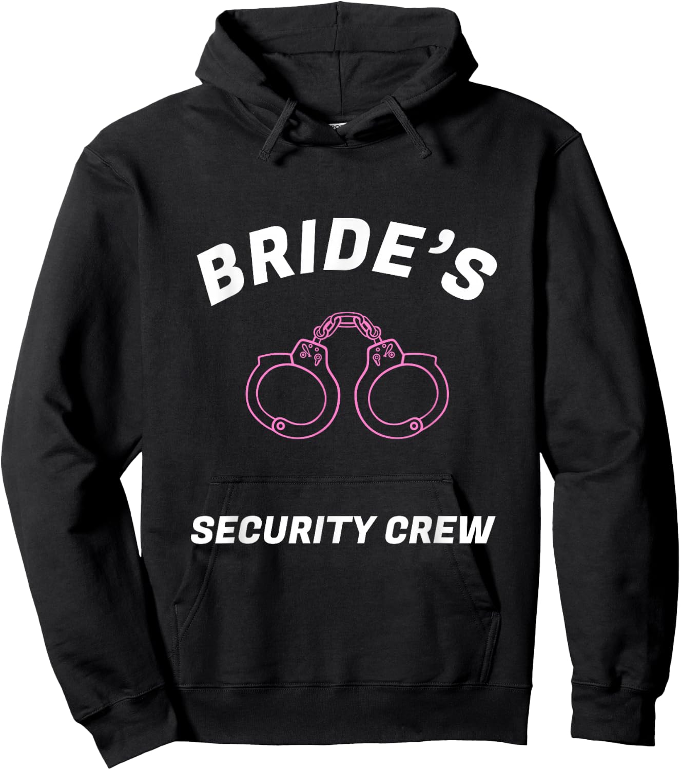 Funny Bride's security crew t shirt- Bridal team shirts Hoodie - Hoodie | Black
