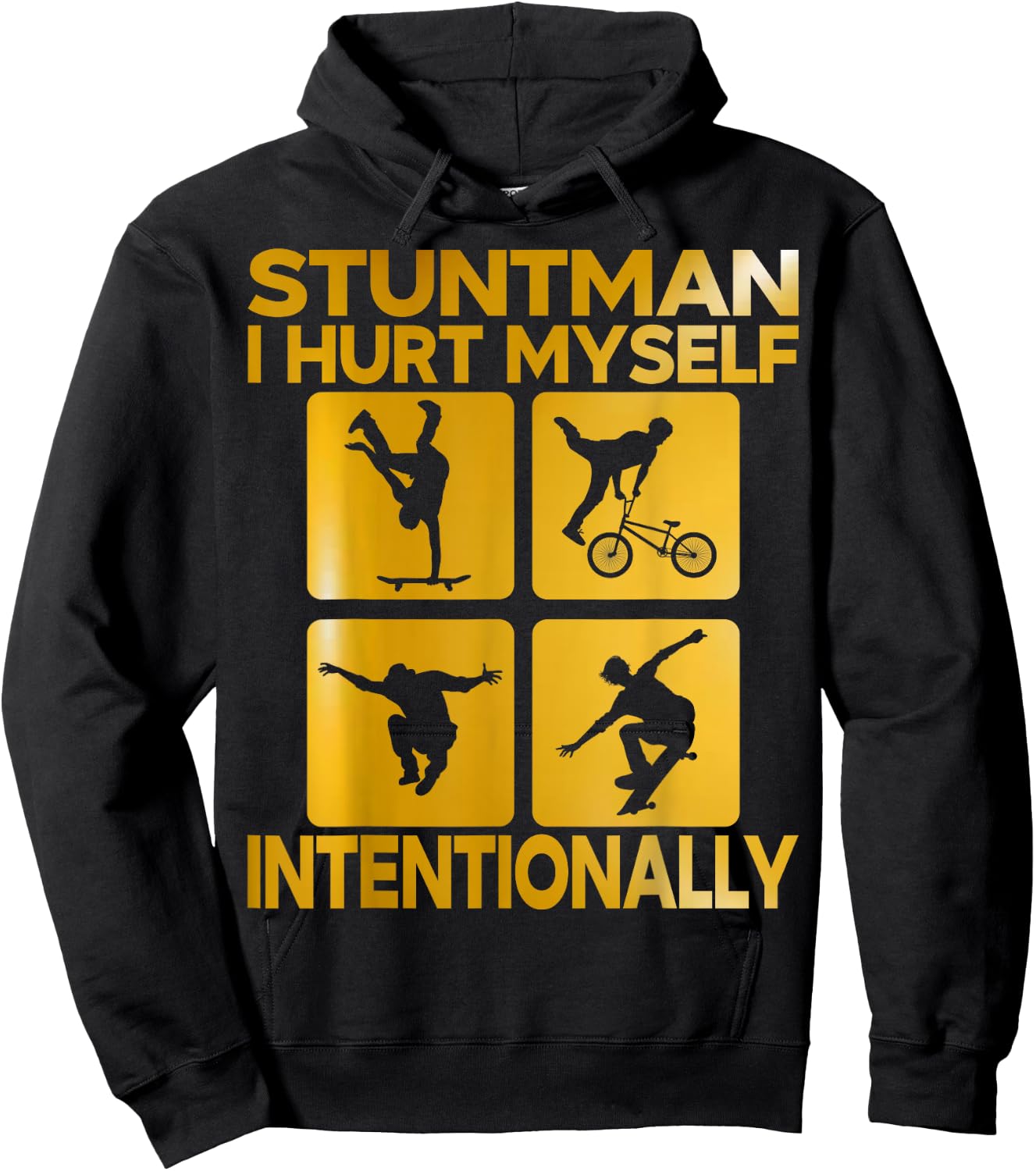 Stuntman Costume Skater Hoodie - Hoodie | Black