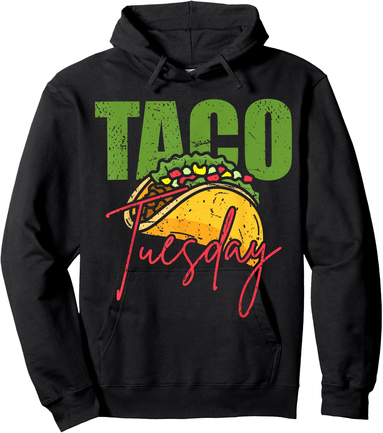 Funny Mexican Taco Lover Taco Tuesday Foodie Mexico Taco Hoodie - Hoodie | Black