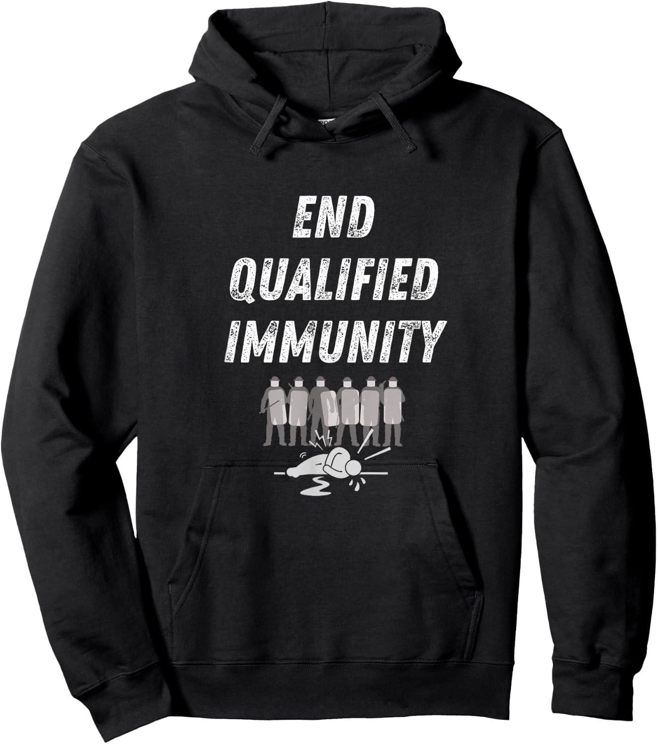 End Qualified Immunity | Anti Police Brutality Hoodie - Hoodie | Black