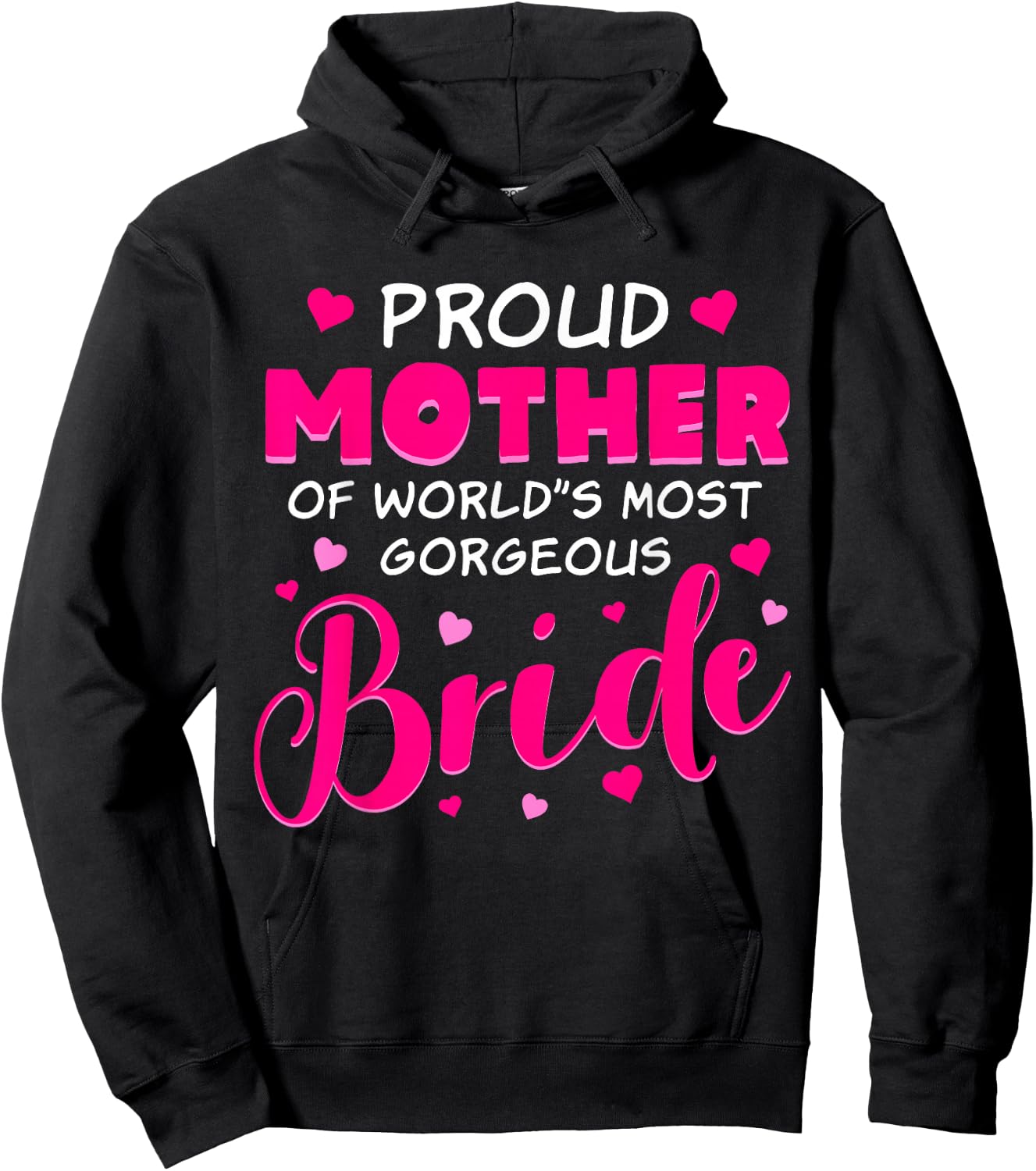 Brides Mother Design Wedding Costume for Mother of the Bride Hoodie - Hoodie | Black