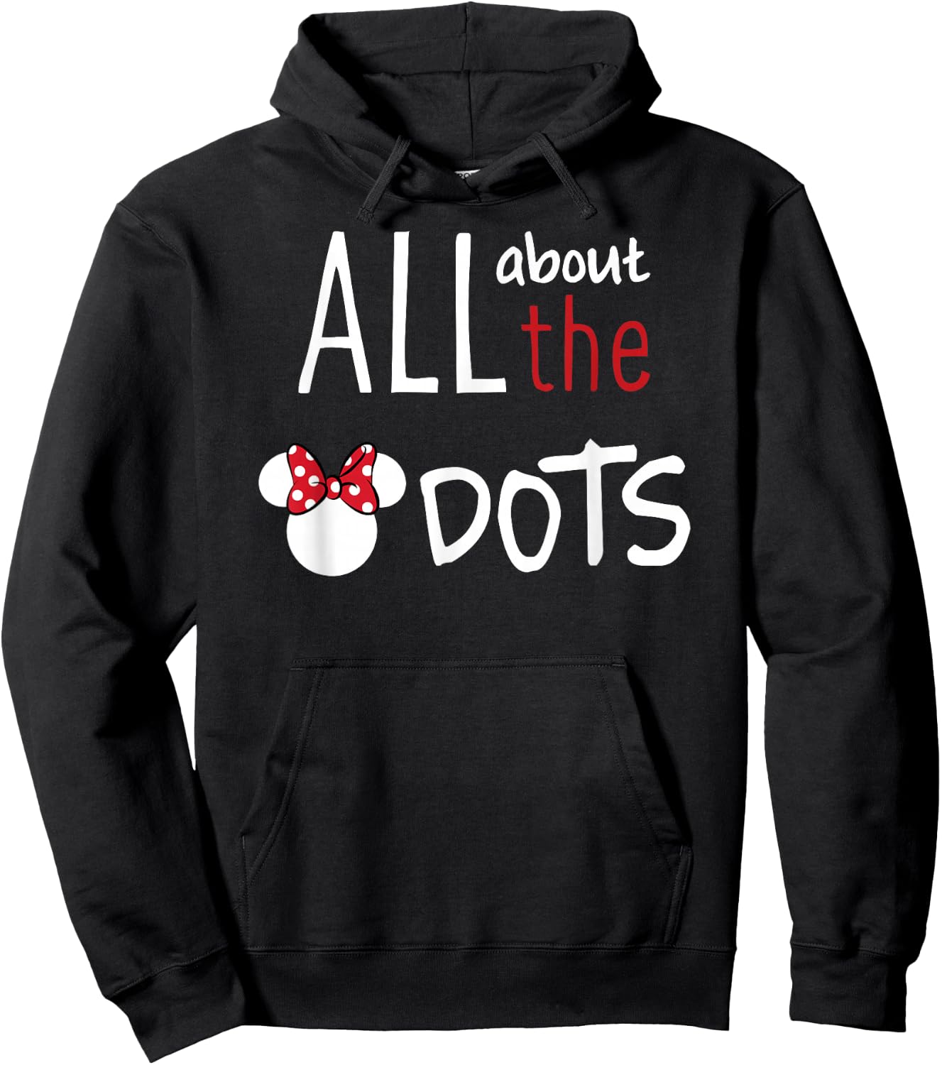 Disney - Minnie Mouse is All about the Dots Hoodie - Hoodie | Black