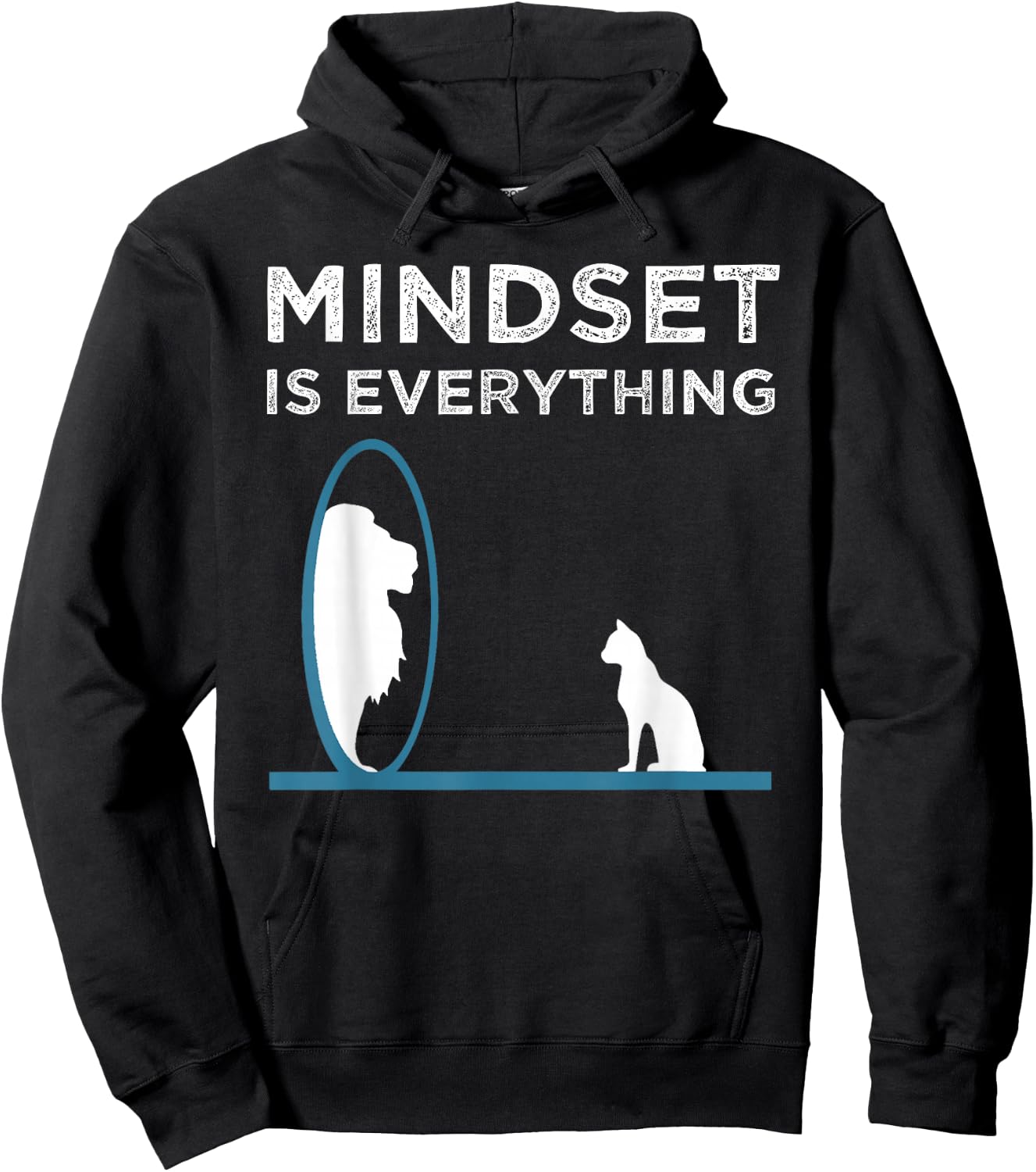Everything Is Mindset Motivational Quote Hoodie - Hoodie | Black