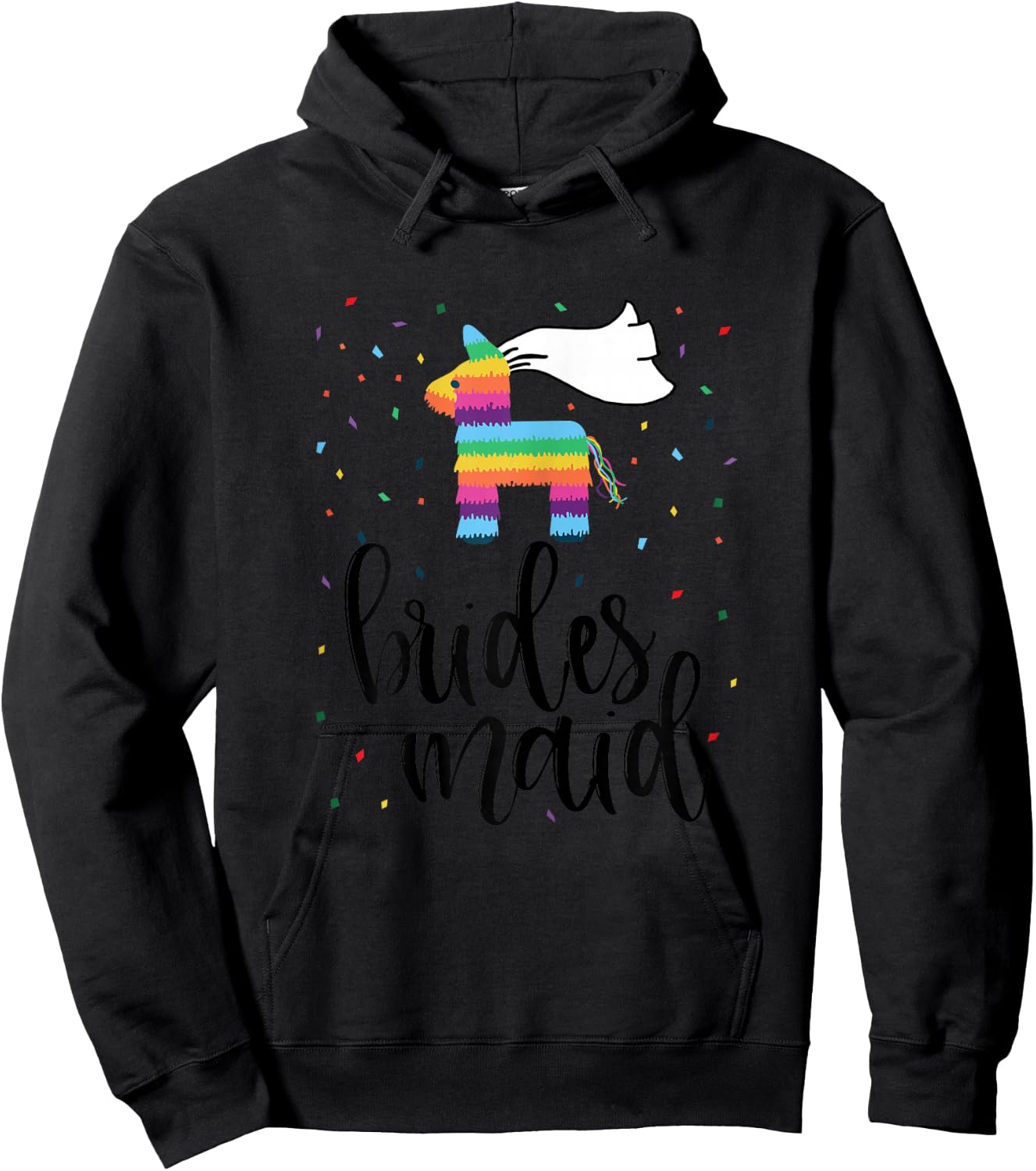 Bridesmaid Pinata Shirt Bachelorette Party Final Fiesta Hoodie - Hoodie | Black