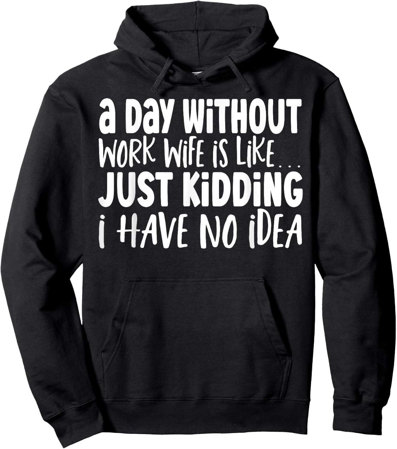 Work Spouse Coworker Work Husband Work Wife Hoodie - Hoodie | Black