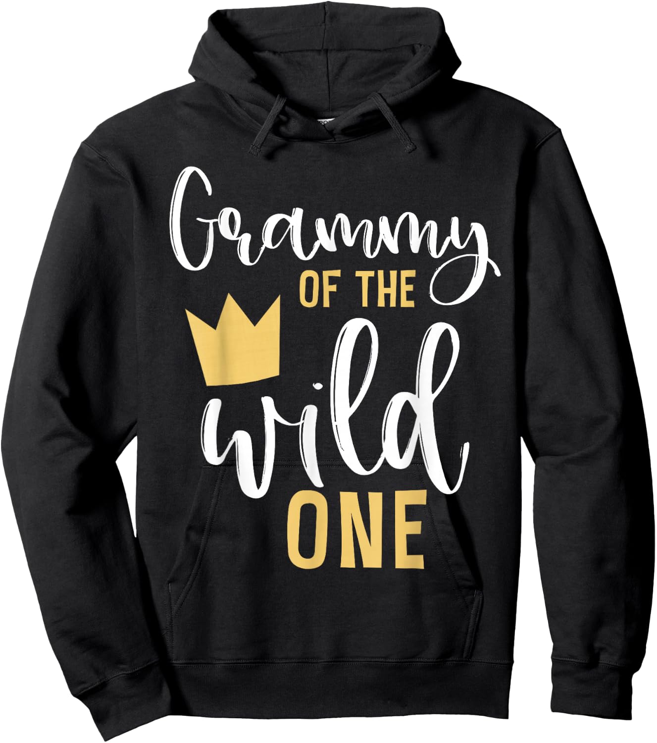 Grammy of the Wild One Matching 1st Birthday First Thing Nan Hoodie - Hoodie | Black