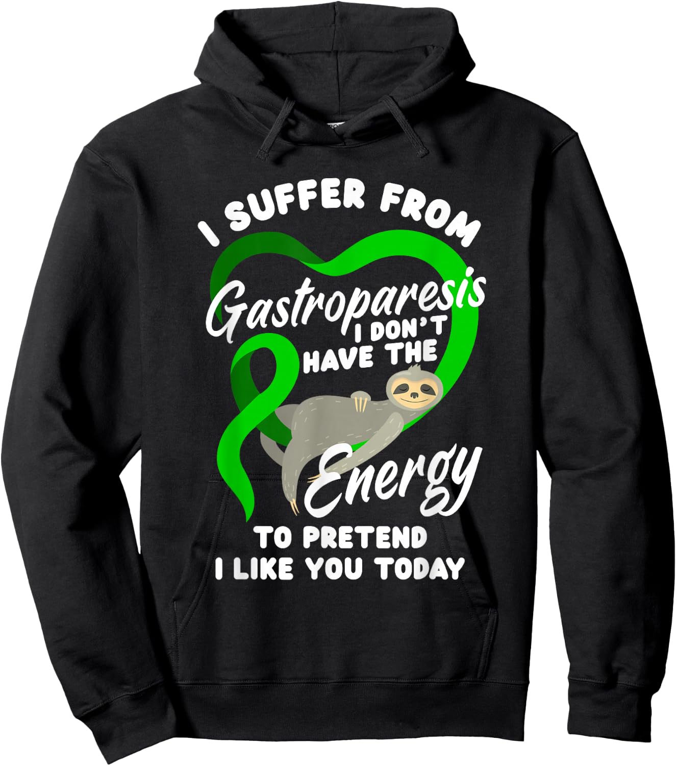 I Suffer from Gastroparesis Funny Gastroparesis Warrior Hoodie - Hoodie | Black