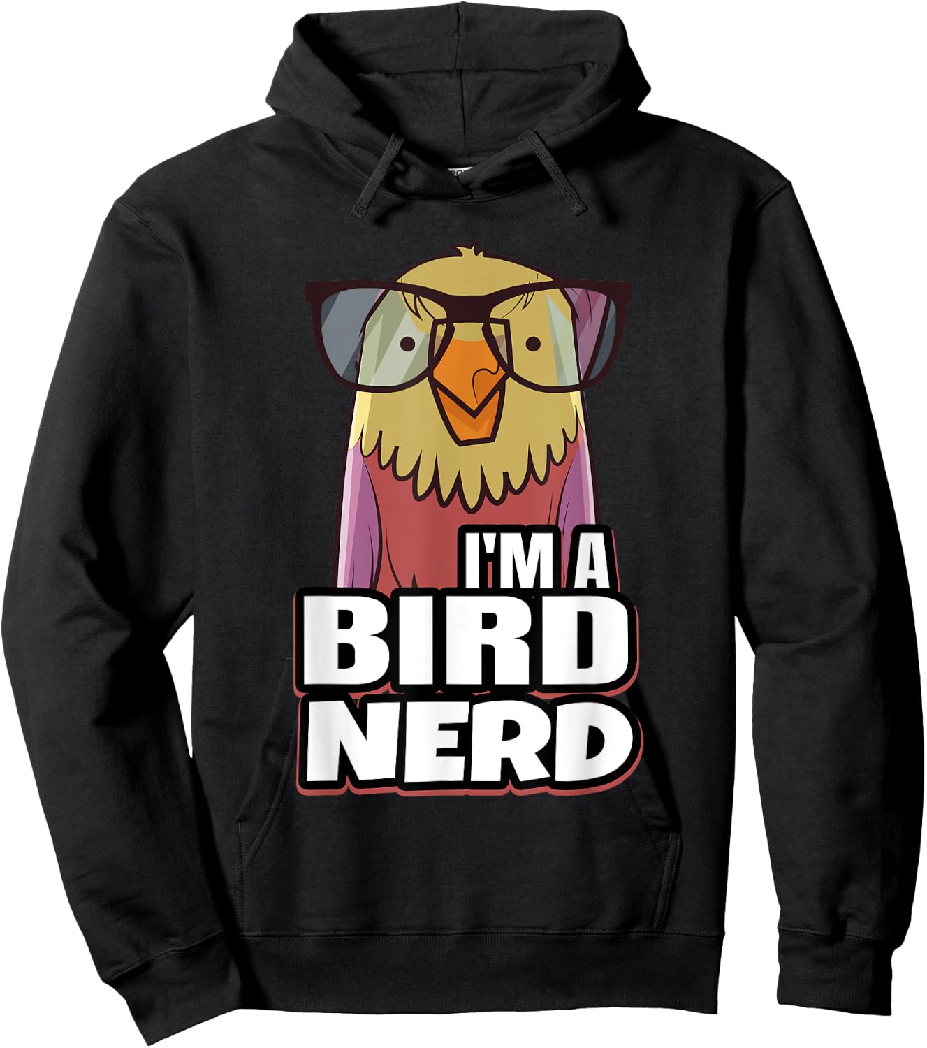 BIRD NERD Gifts for Bird nerds & lovers Hoodie - Hoodie | Black