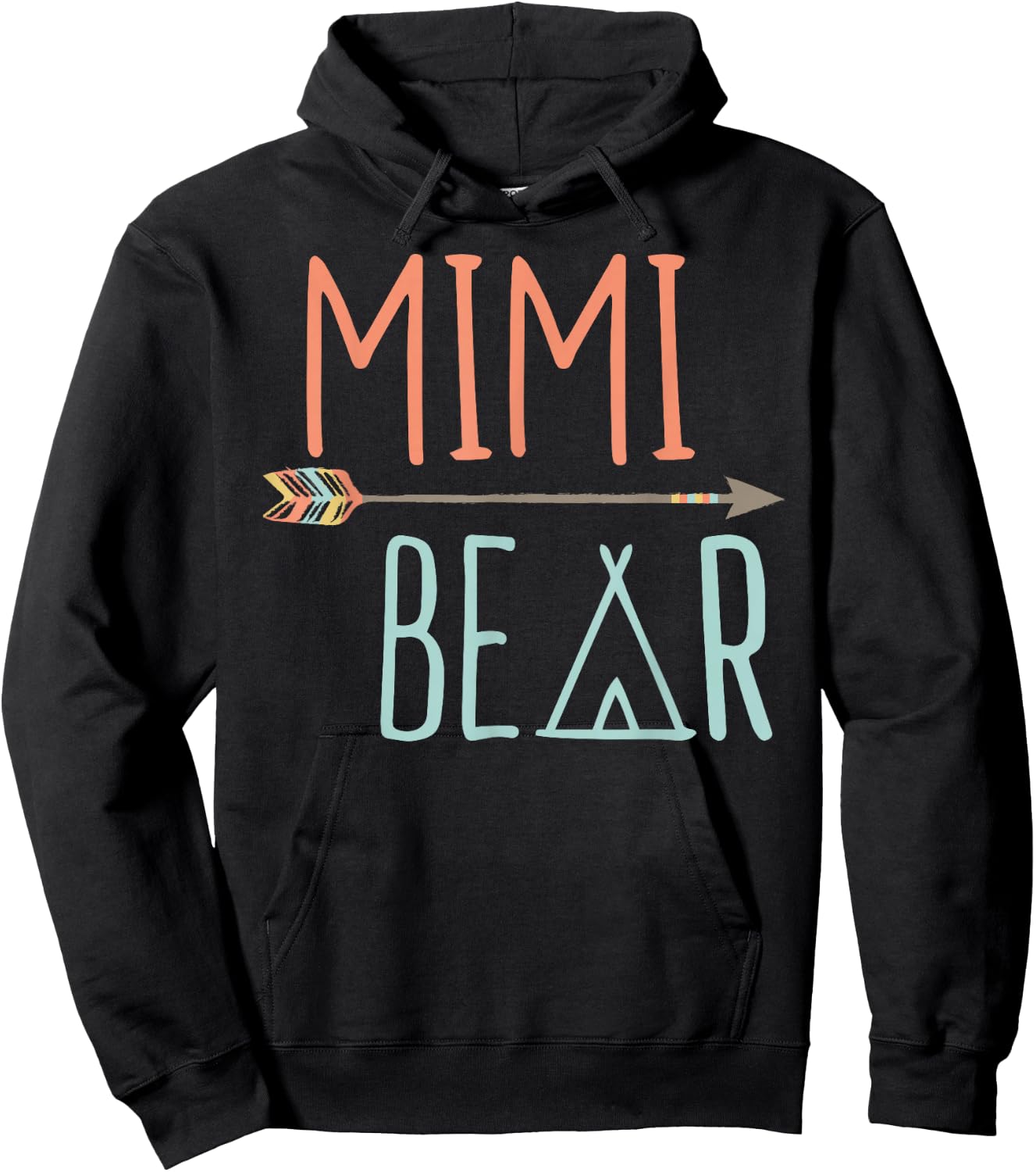 Tribal Arrow Mimi Bear Shirt Grandma Shirt Hoodie - Hoodie | Black