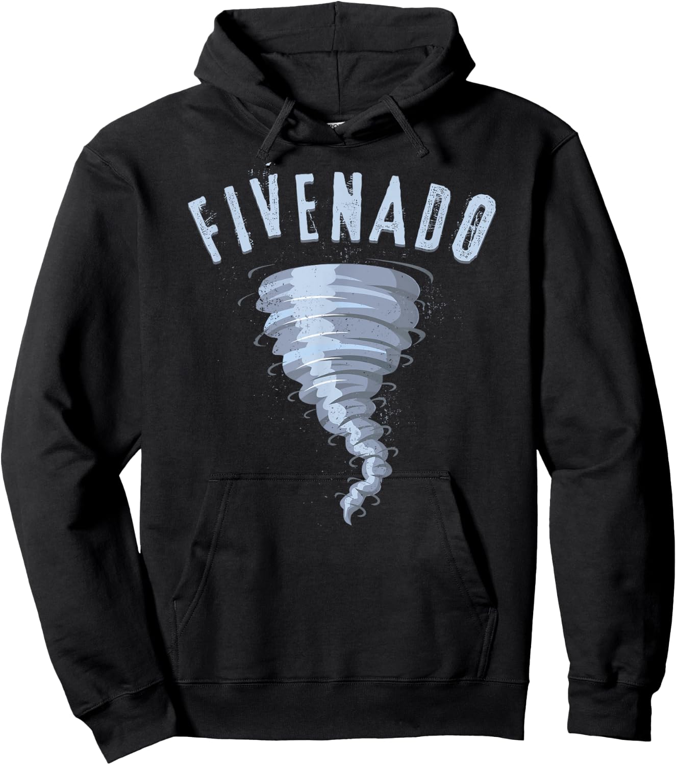 5th Birthday Tornado Shirt, Turning five Fivenado Gift Hoodie - Hoodie | Black