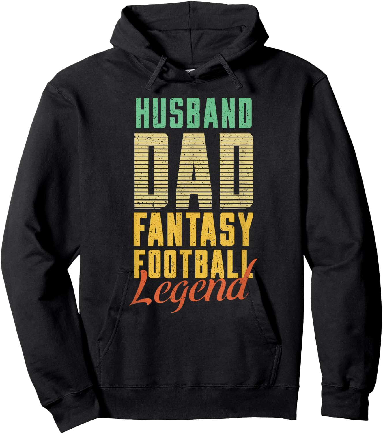 Fantasy Football Husband Dad Legend Draft Kit Sports Trophy Hoodie - Hoodie | Black