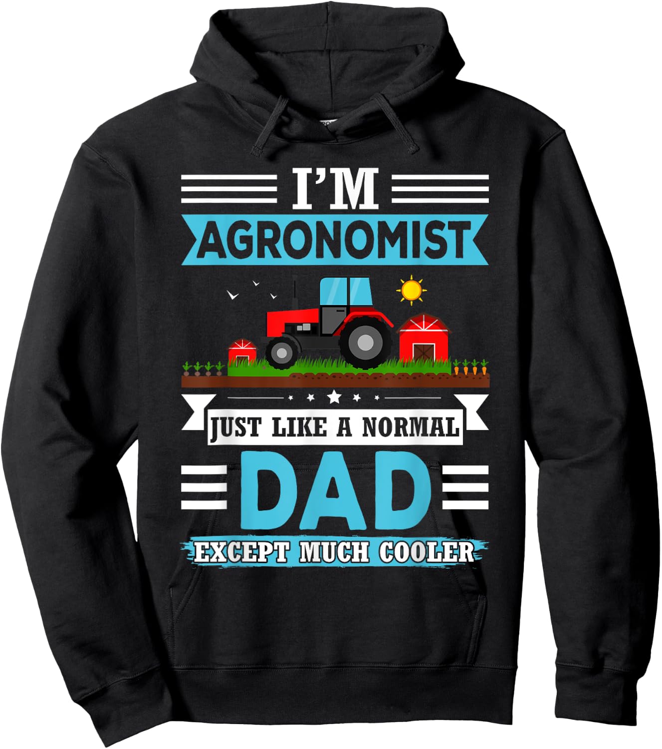 I’m Agronomist Dad - Agriculture Scientist Men Agronomy Papa Hoodie - Hoodie | Black