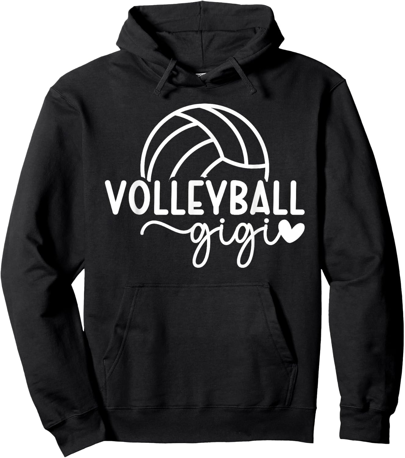 Volleyball Gigi Proud Gigi Of A Volleyball Player Gigi Hoodie - Hoodie | Black