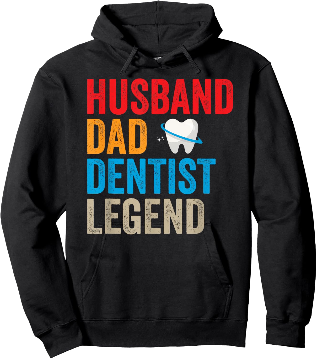 Husband Dad Dentist Legend Dental Assistant Dental Surgeon Hoodie - Hoodie | Black