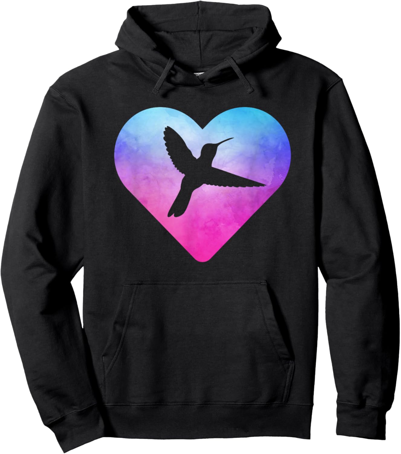 Women or Girls Hummingbird Bird Hoodie - Hoodie | Black