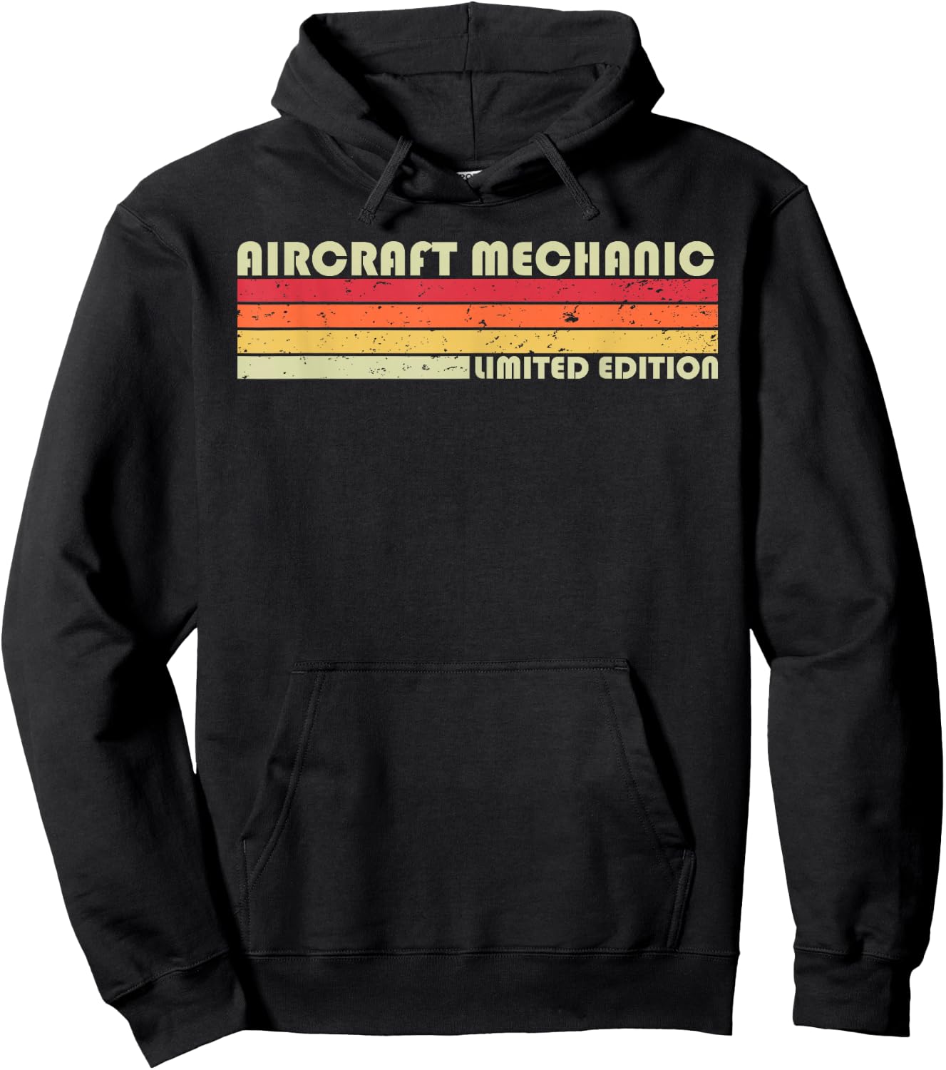 Aircraft Mechanic Funny Job Title Profession Birthday Worker Hoodie - Hoodie | Black