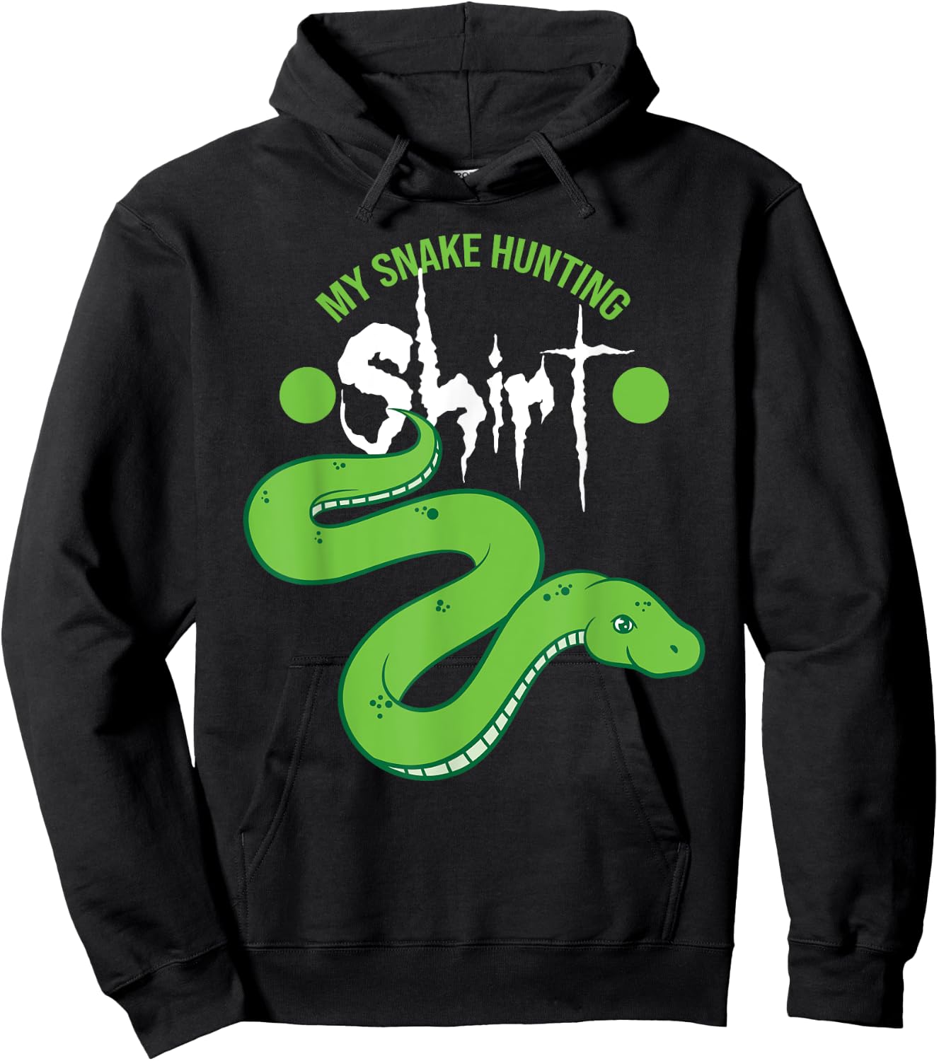 My Snake Hunt Design Snake Lover Hoodie - Hoodie | Black