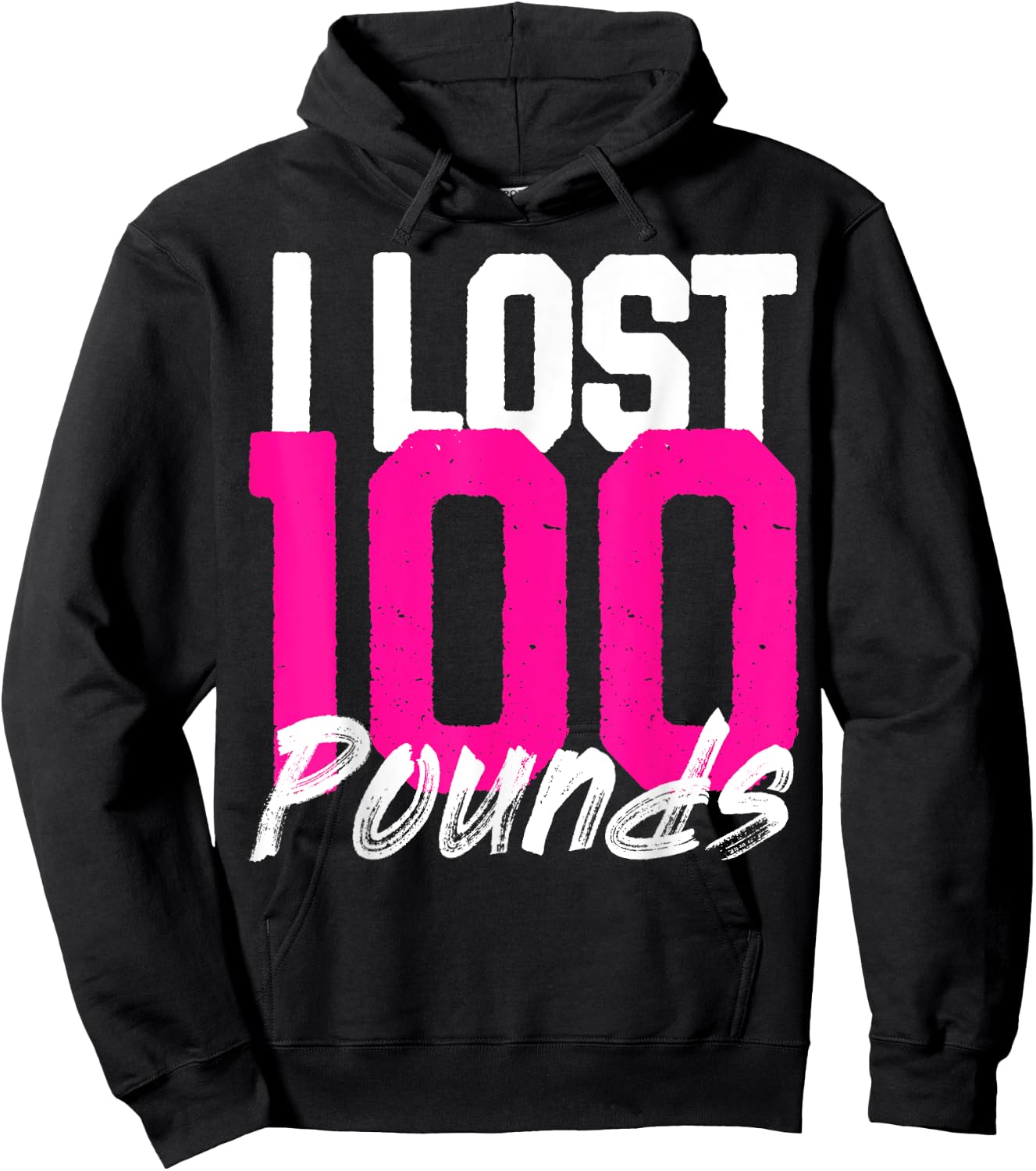 I Lost 100 Pounds - Proud Weightloss Announcement - women Hoodie - Hoodie | Black