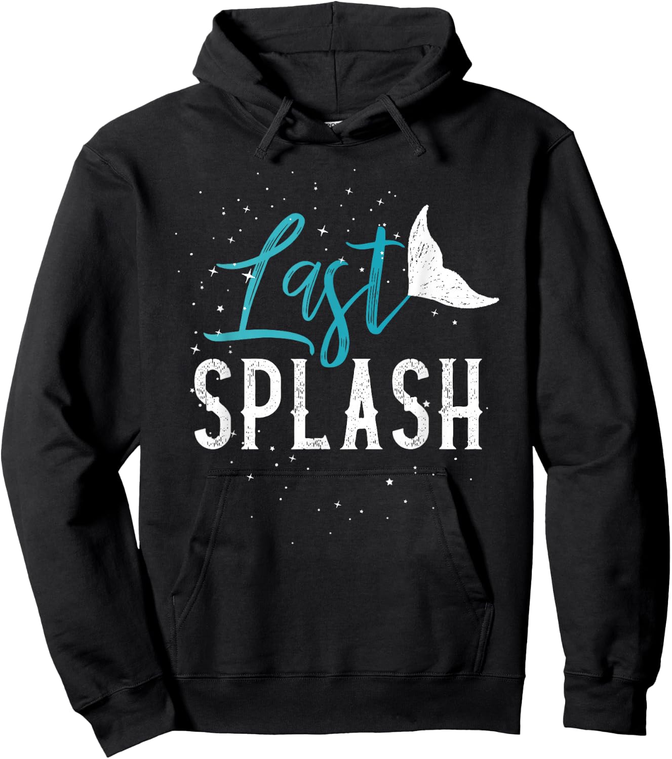 Last splash mermaid bride shirt Hoodie - Hoodie | Black