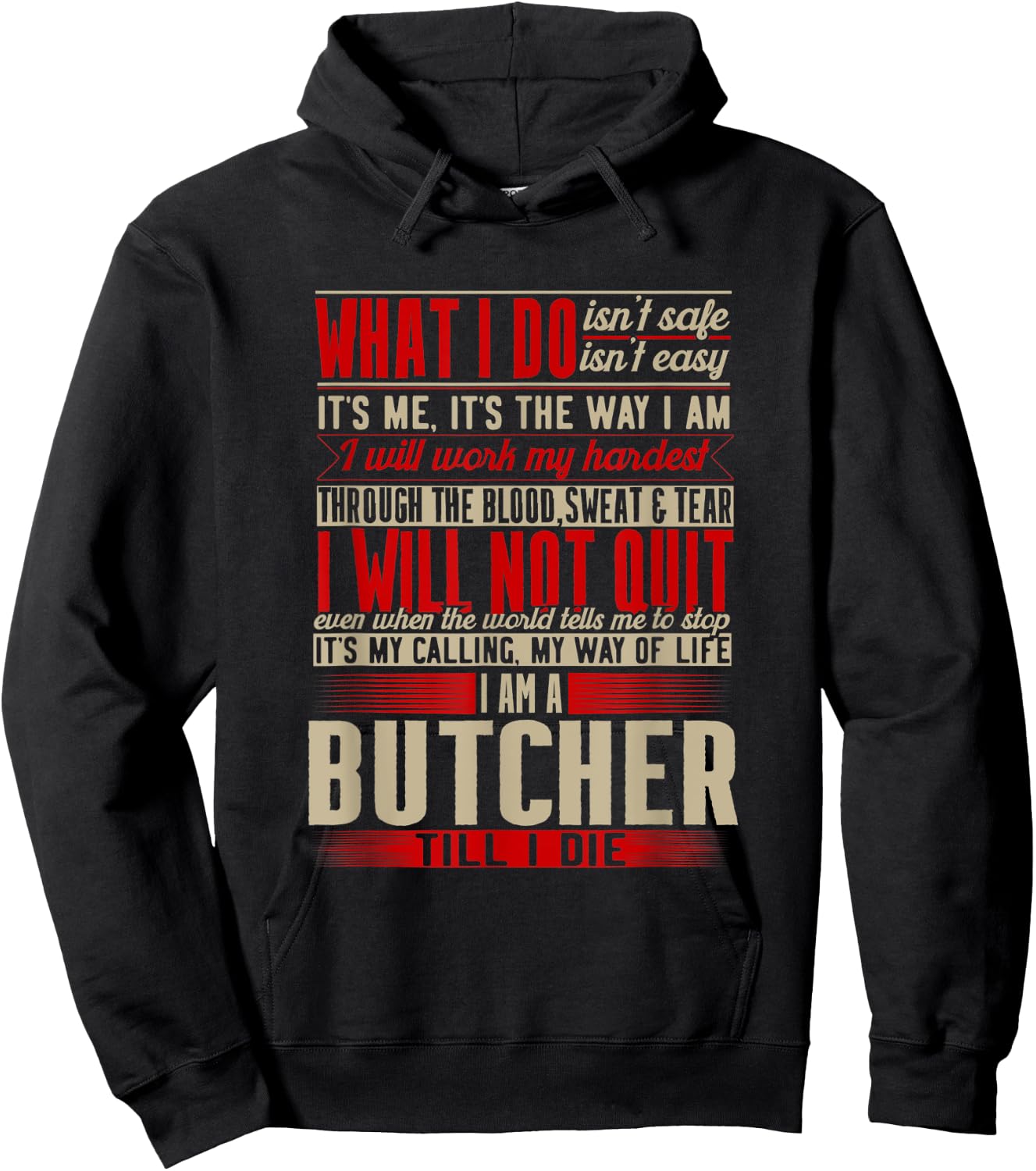 Butcher Hoodie - Hoodie | Black