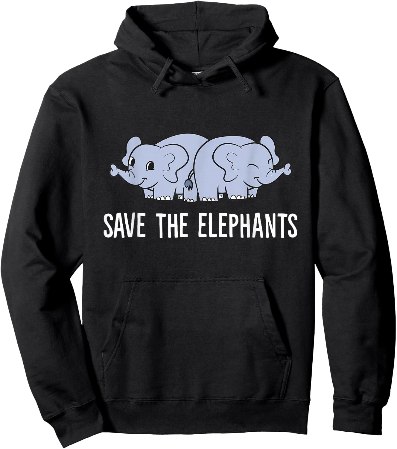 Save The Elephants Animal Awareness Love Elephants Hoodie - Hoodie | Black