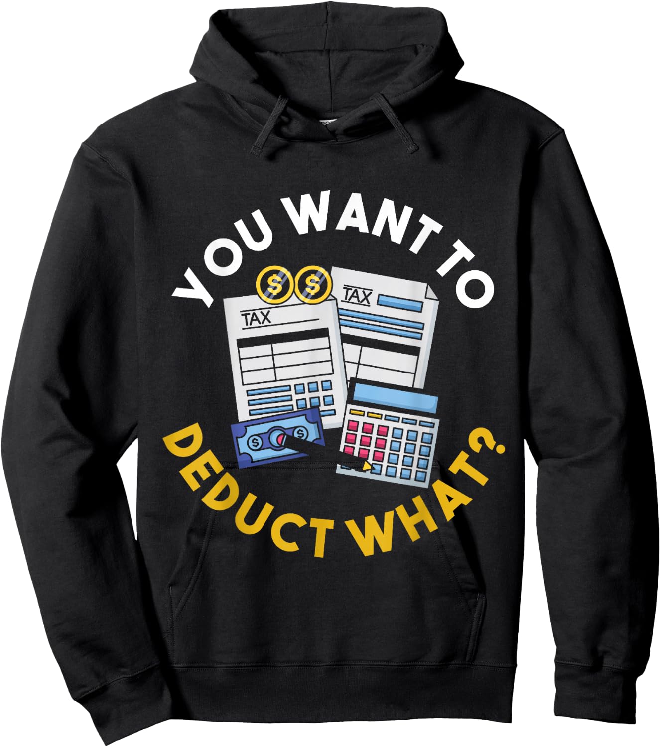 Funny Taxation Accountant CPA Gift Tax Hoodie - Hoodie | Black
