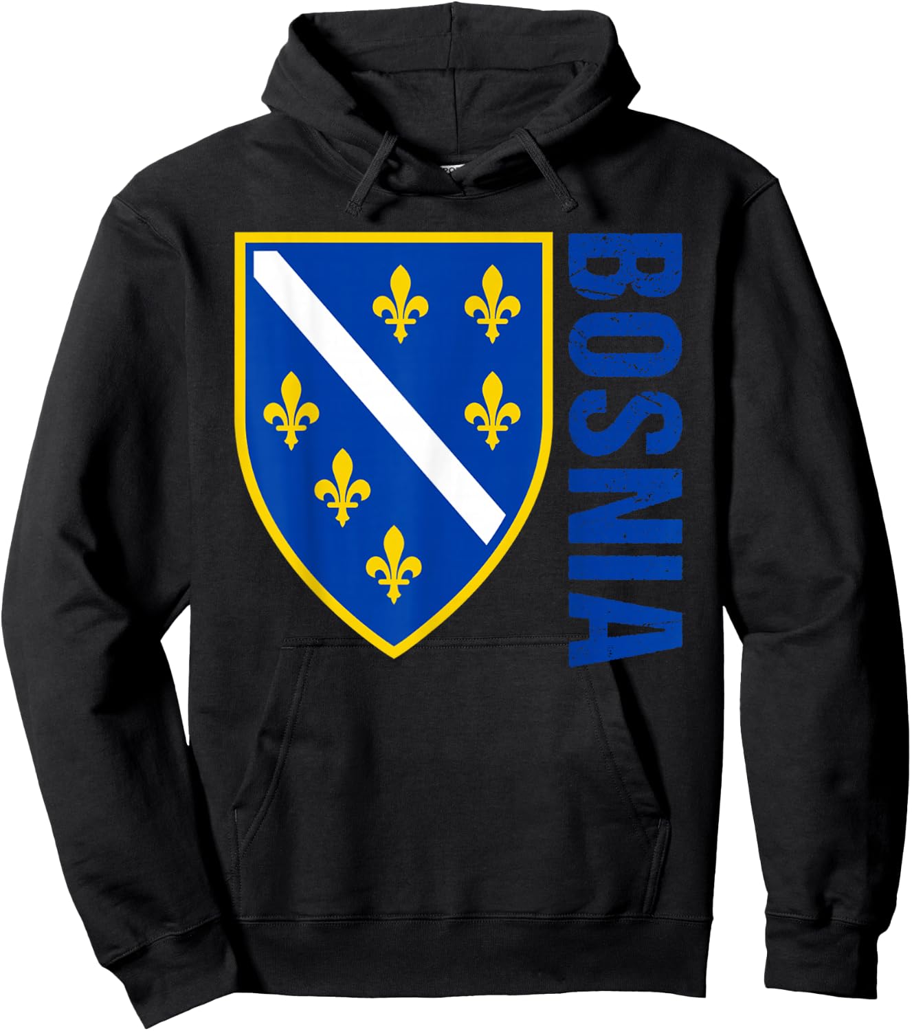 Bosnia Gift Flag Bosnia Vintage Herzegovina Sarajevo Hoodie - Hoodie | Black