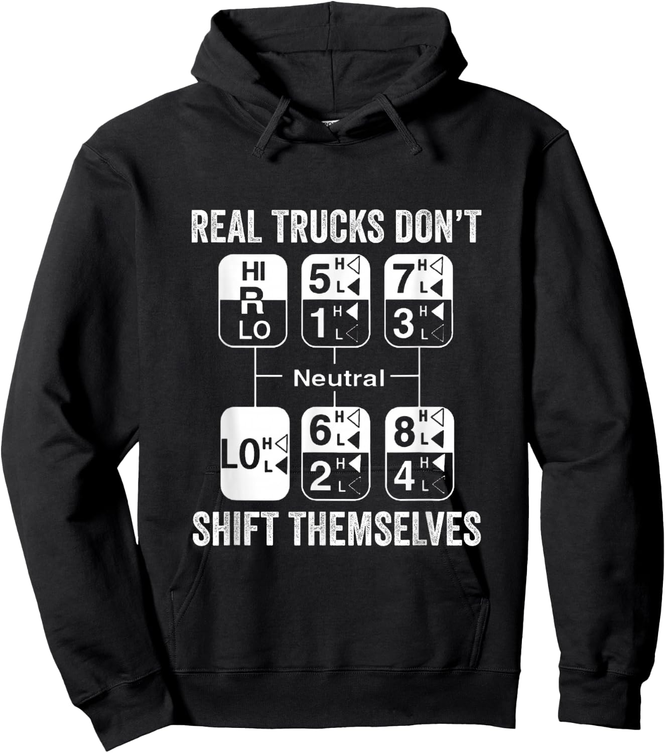 Trucker Semi Truck Driver Hoodie - Hoodie | Black