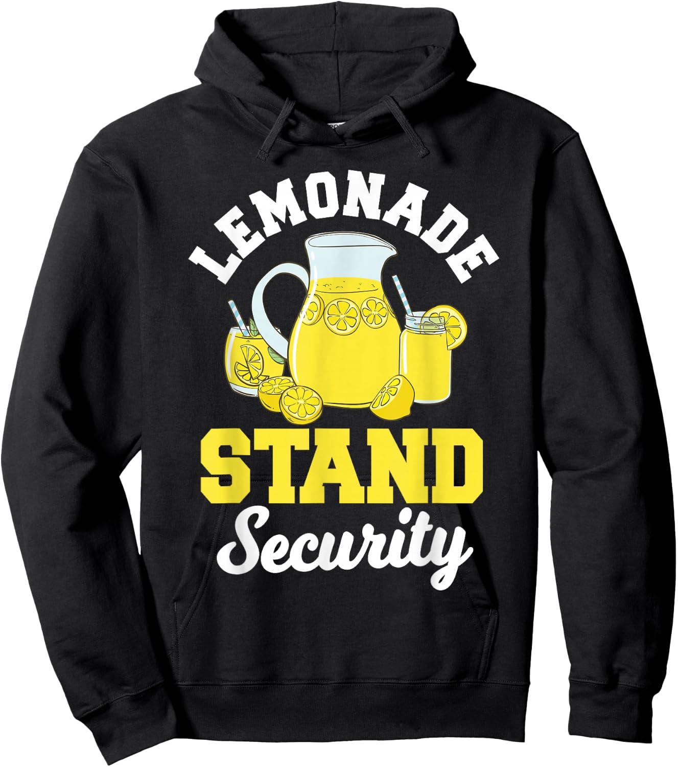 Lemonade Stand Security Lemon Juice Citrus Summer Drink Hoodie - Hoodie | Black