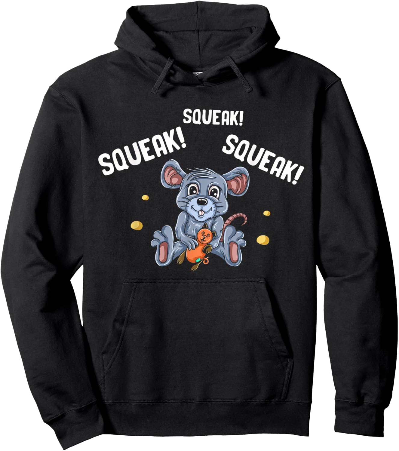 Mouse Gifts For Kids Maus Rodent Ratón Mouse Lovers Gerbil Hoodie - Hoodie | Black