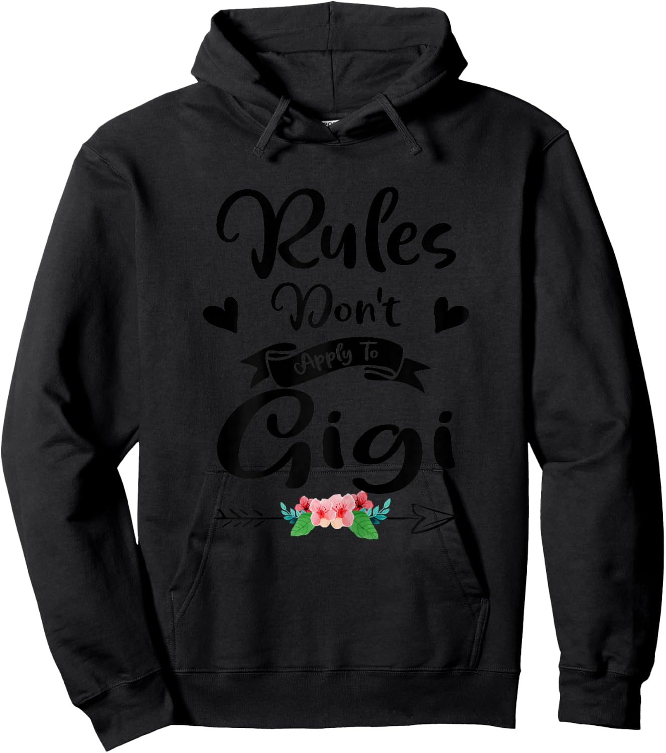 Grandma 2020 Rules Don't Apply to Gigi Mothers Day Gift Hoodie - Hoodie | Black