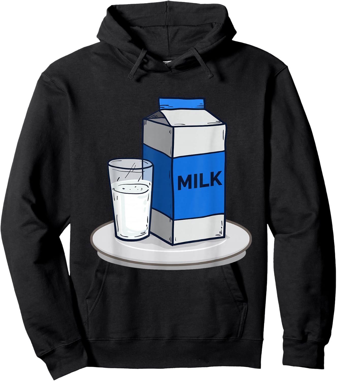 Matching Halloween Outfit Cookies and Milk Costume Hoodie - Hoodie | Black